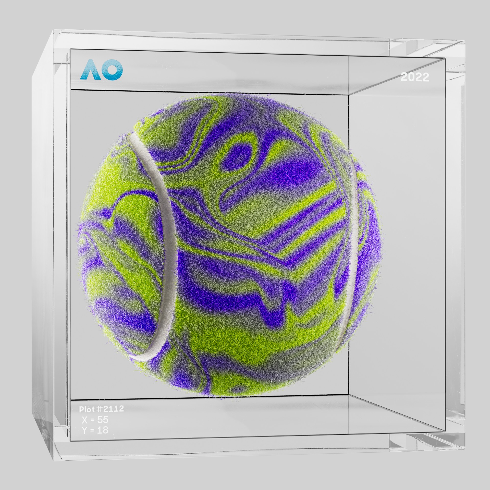 The Australian Open - The Australian Open Art Ball - AO Art Ball #3373 - NFT # 3373