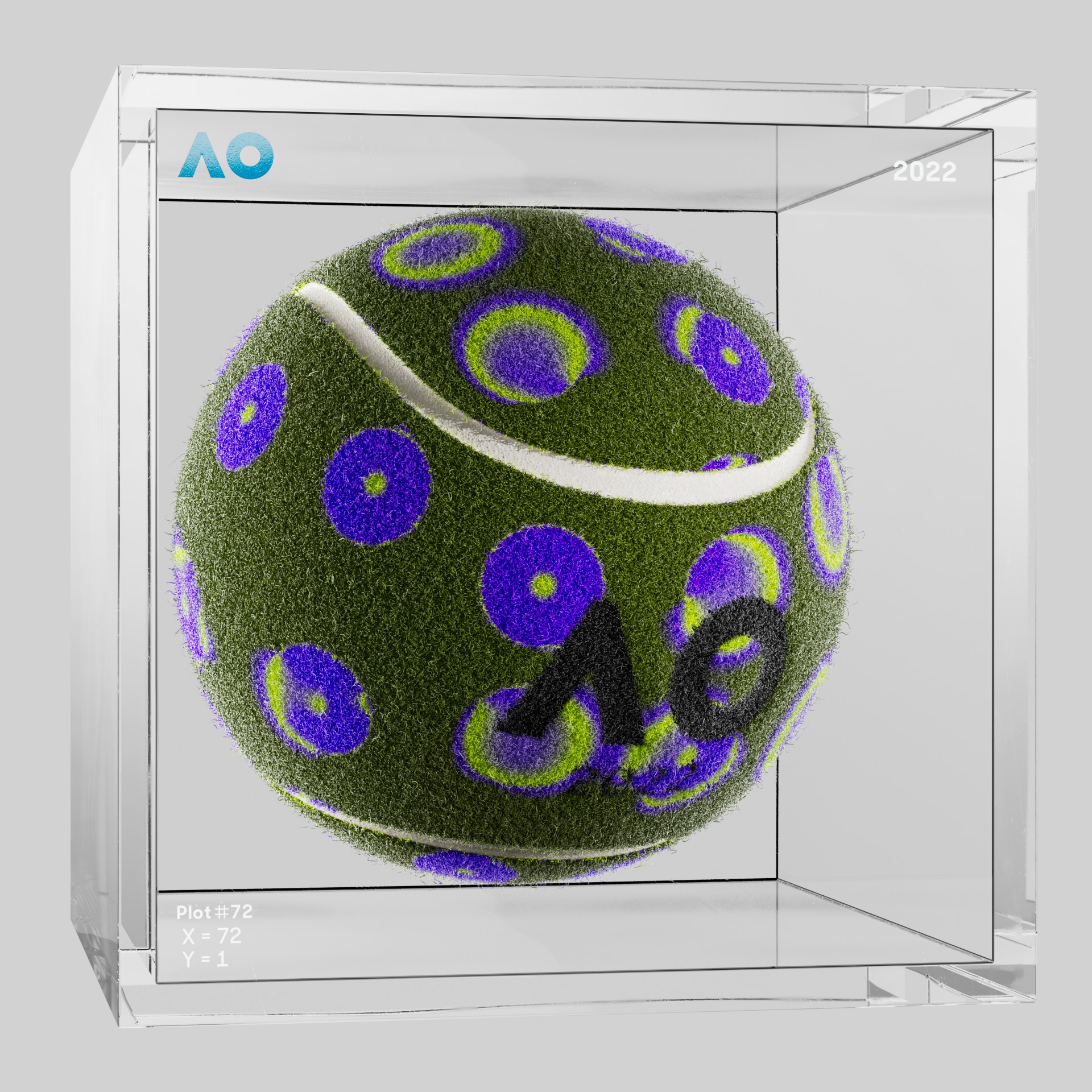 The Australian Open - The Australian Open Art Ball - AO Art Ball #3375 - NFT # 3375