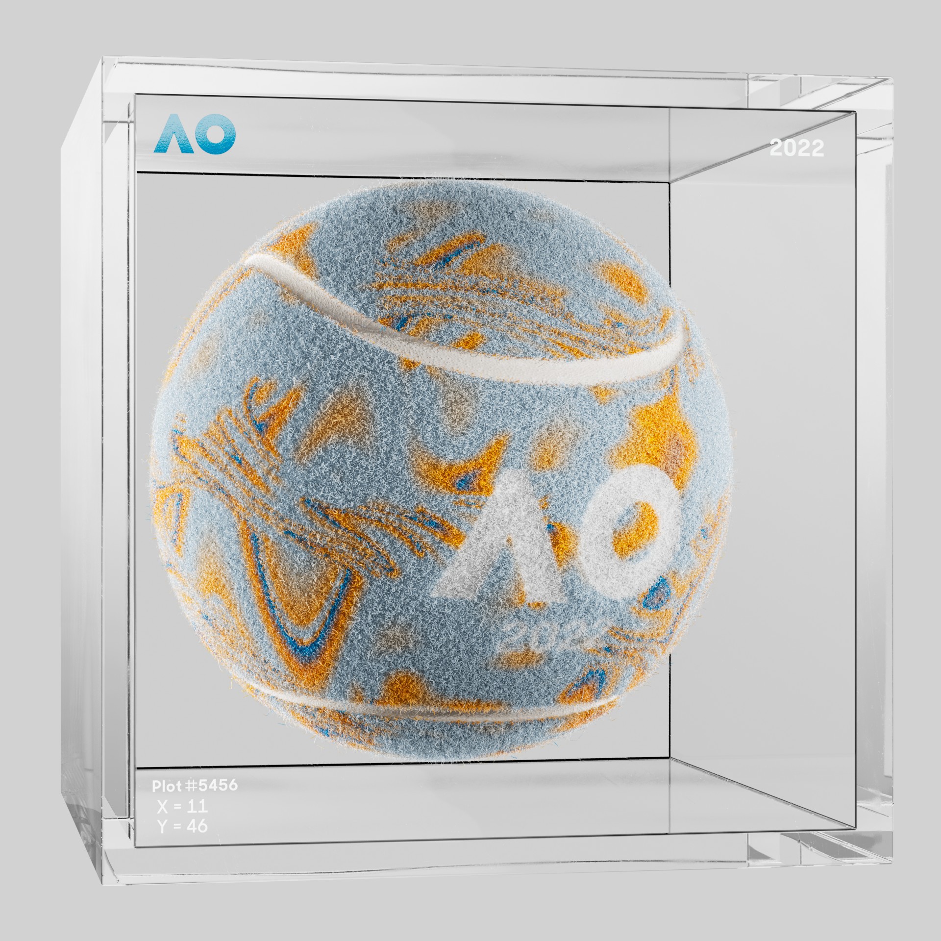 The Australian Open - The Australian Open Art Ball - AO Art Ball #3376 - NFT # 3376