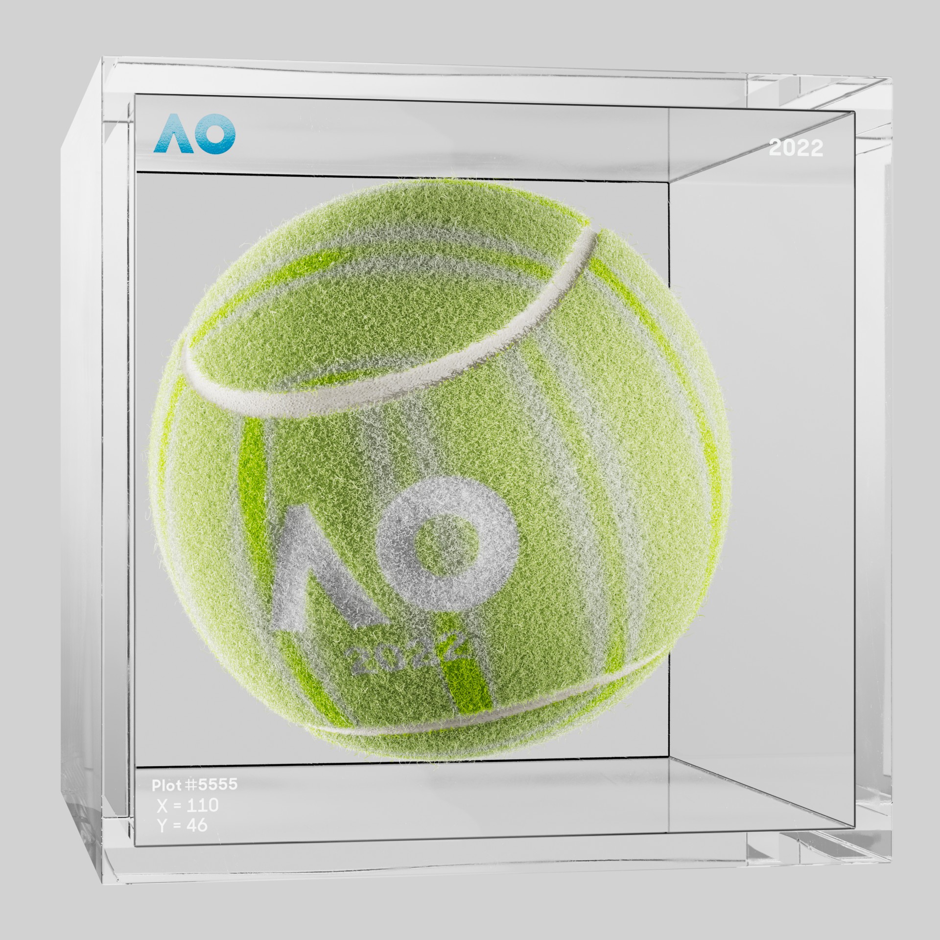 The Australian Open - The Australian Open Art Ball - AO Art Ball #338 - NFT # 338