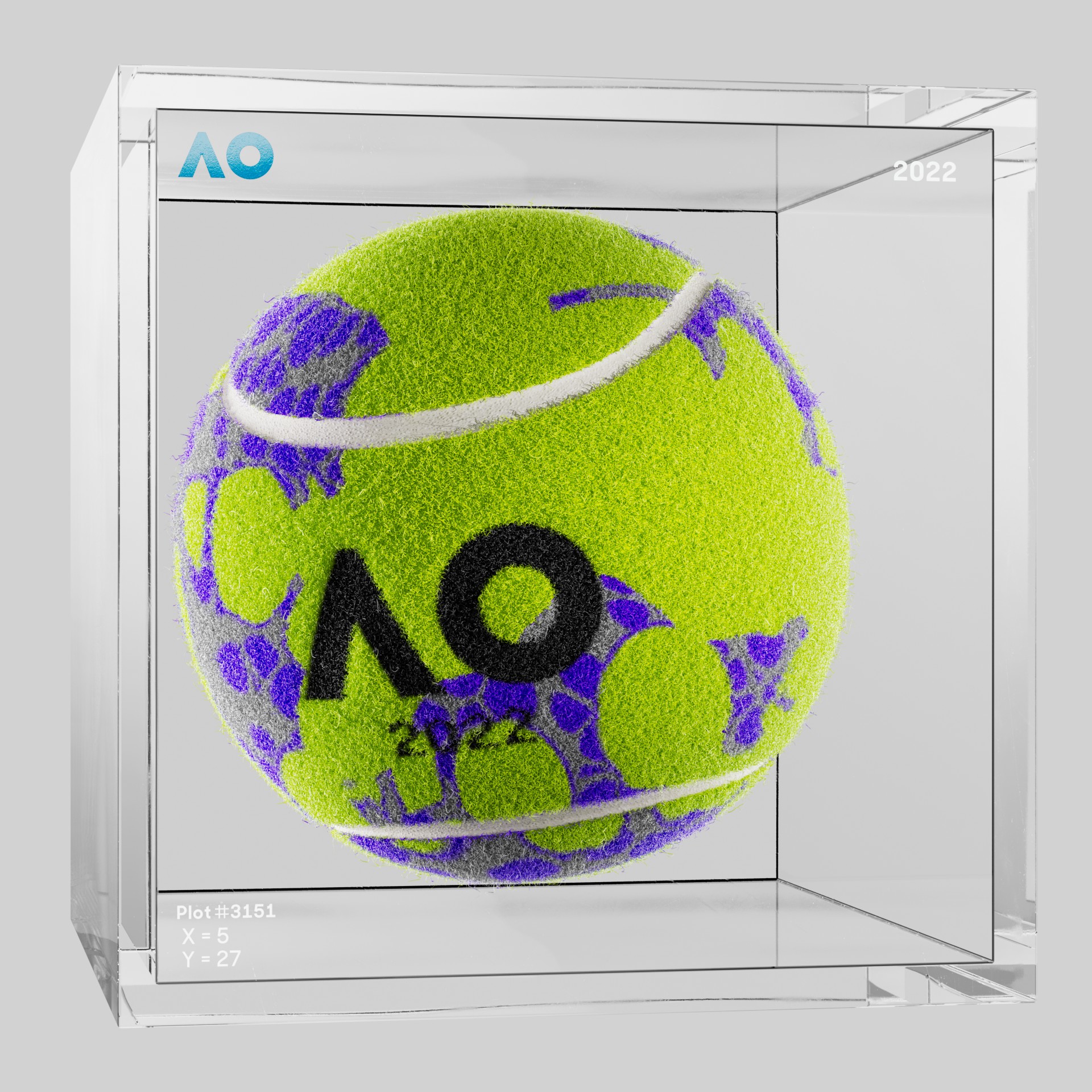 The Australian Open - The Australian Open Art Ball - AO Art Ball #3382 - NFT # 3382