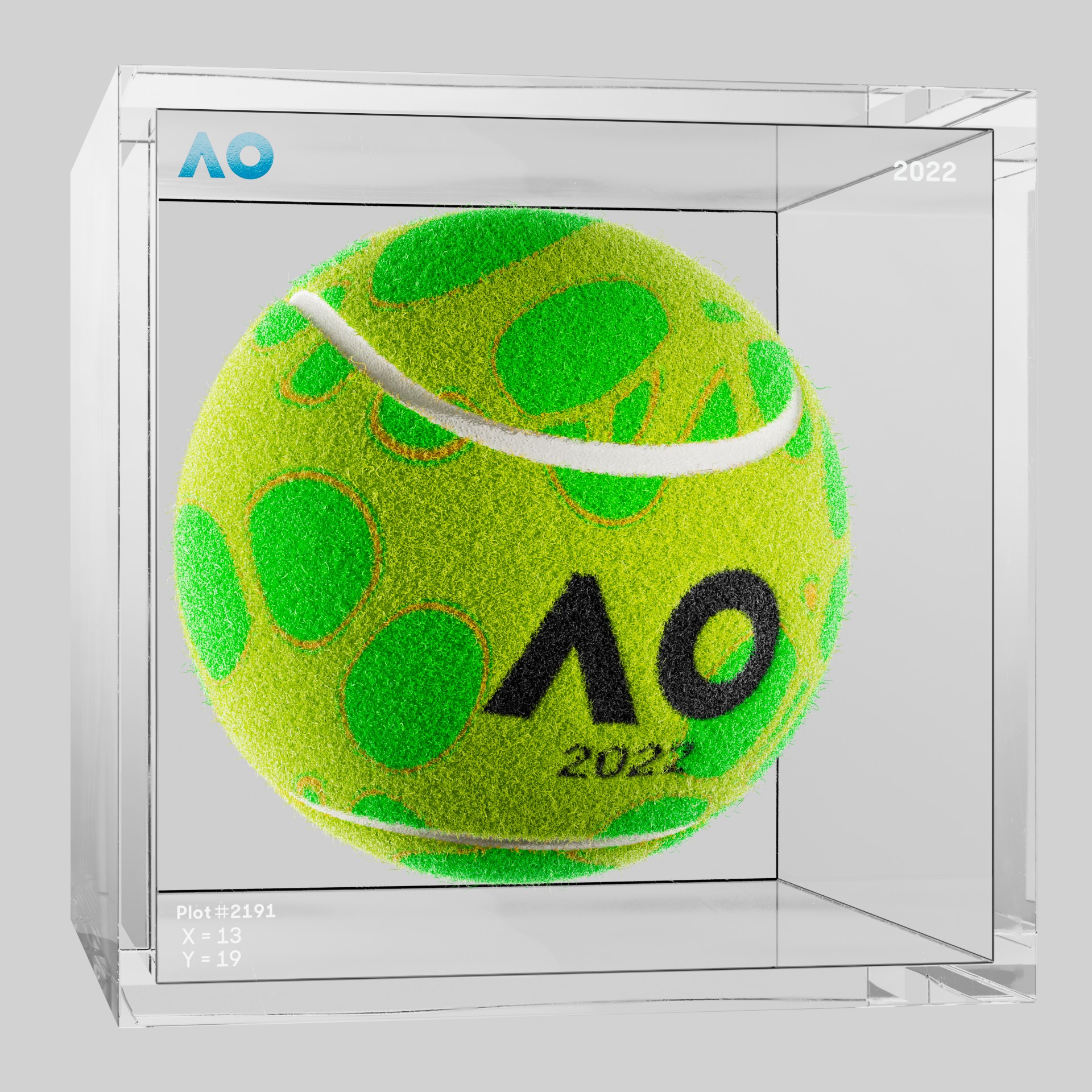 The Australian Open - The Australian Open Art Ball - AO Art Ball #3388 - NFT # 3388