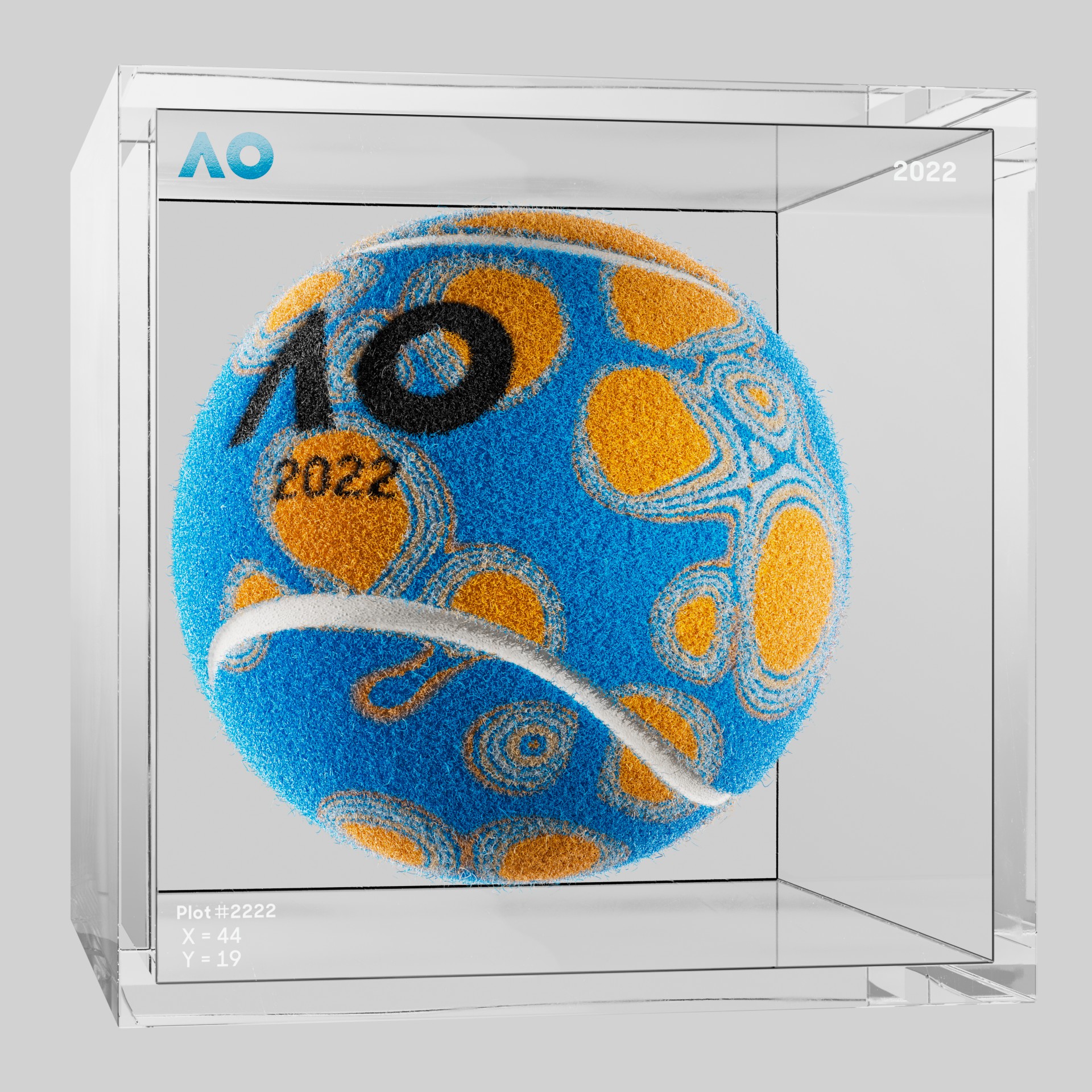 The Australian Open - The Australian Open Art Ball - AO Art Ball #339 - NFT # 339