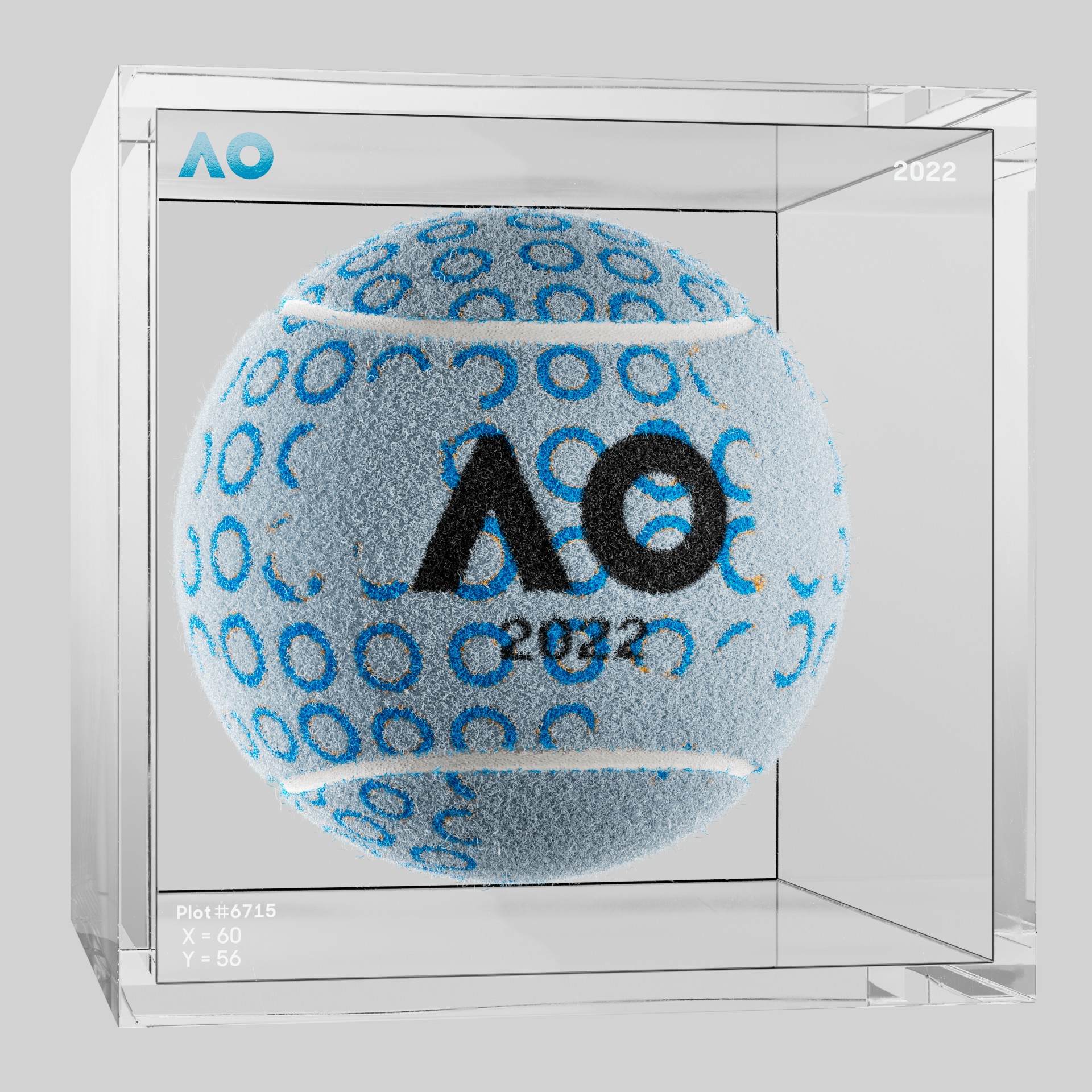 The Australian Open - The Australian Open Art Ball - AO Art Ball #3391 - NFT # 3391
