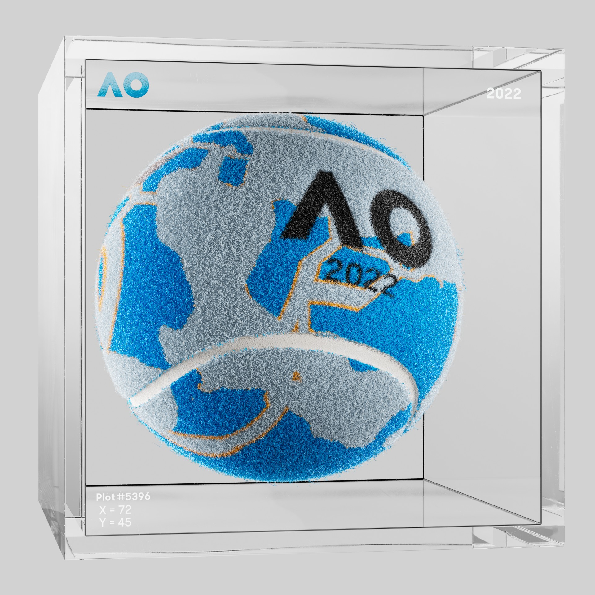 The Australian Open - The Australian Open Art Ball - AO Art Ball #3393 - NFT # 3393