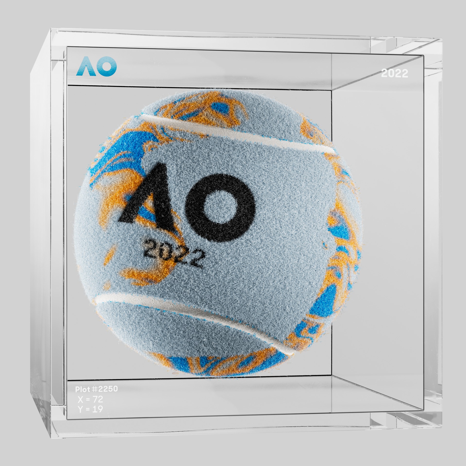 The Australian Open - The Australian Open Art Ball - AO Art Ball #3396 - NFT # 3396