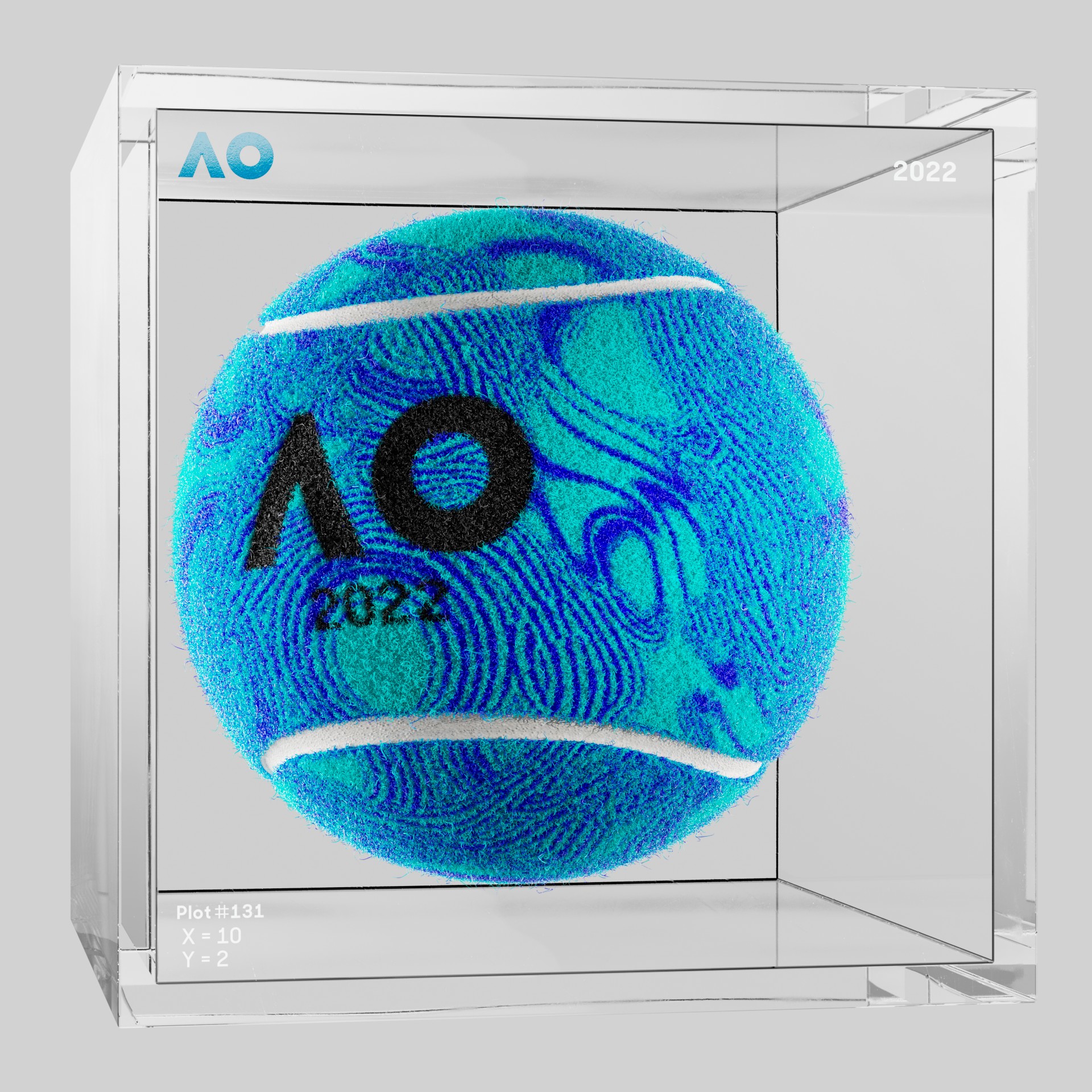 The Australian Open - The Australian Open Art Ball - AO Art Ball #3399 - NFT # 3399