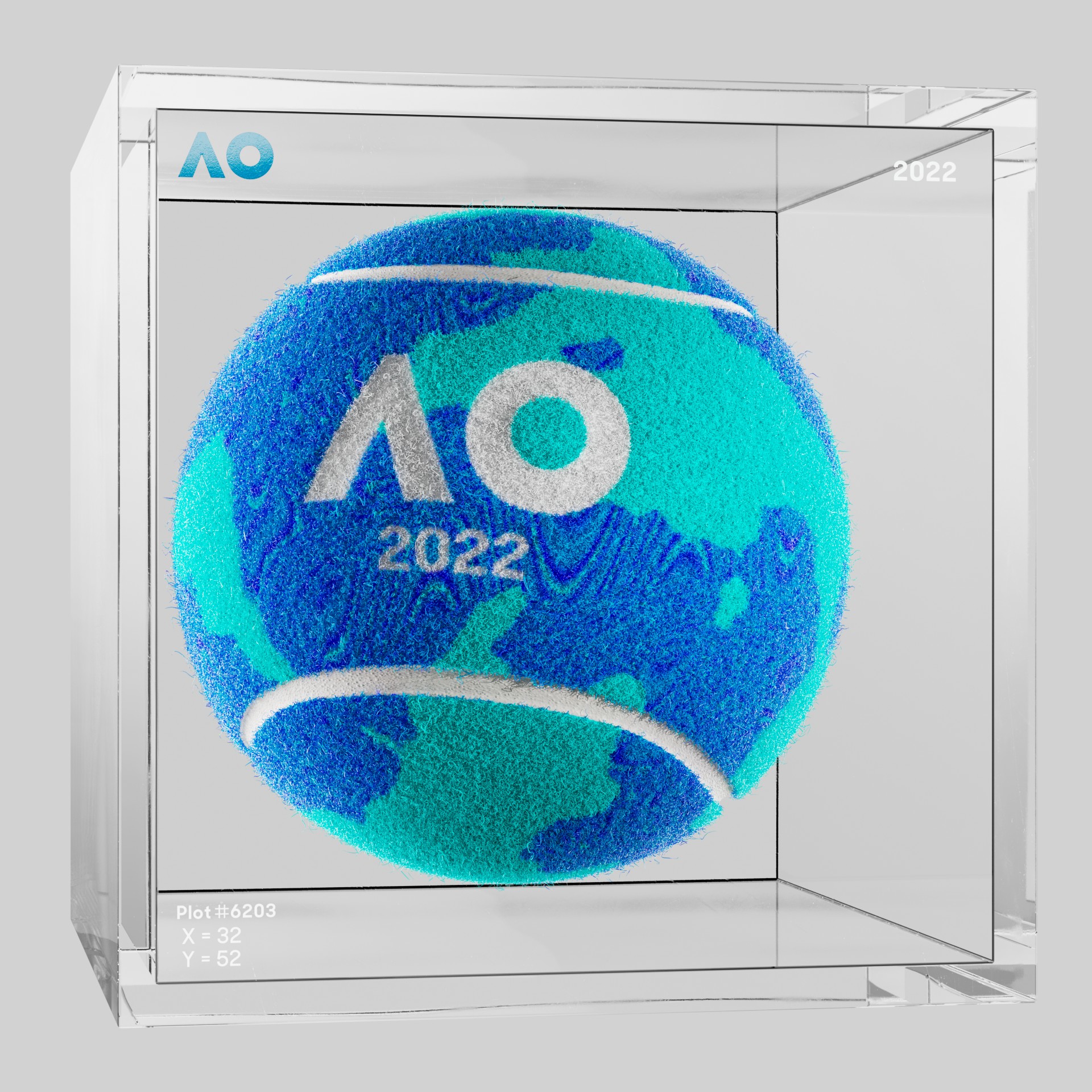 The Australian Open - The Australian Open Art Ball - AO Art Ball #34 - NFT # 34