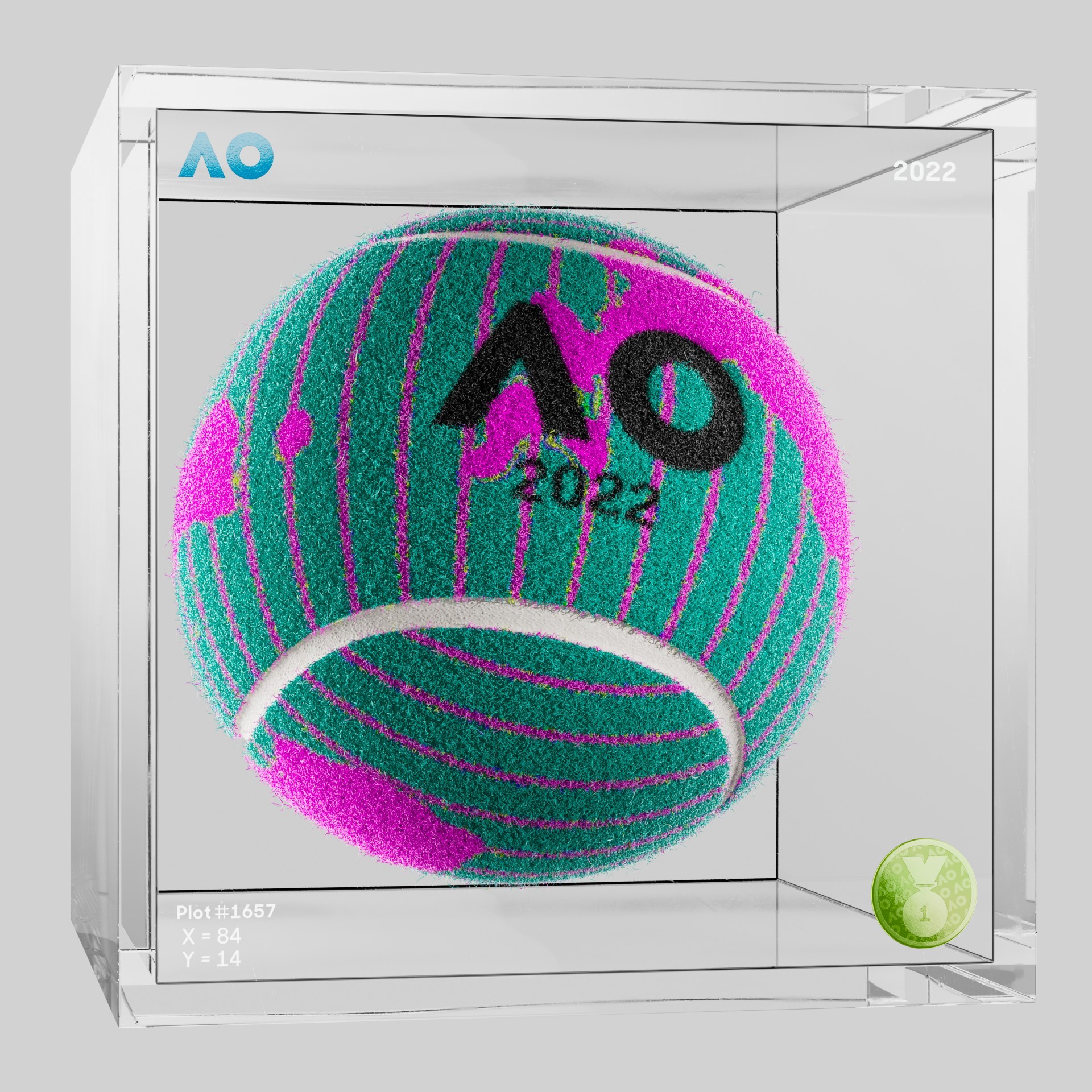 The Australian Open - The Australian Open Art Ball - AO Art Ball #3400 - NFT # 3400