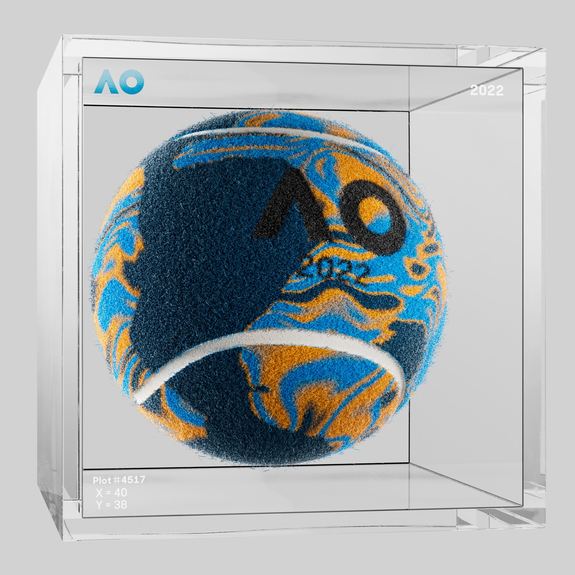 The Australian Open - The Australian Open Art Ball - AO Art Ball #341 - NFT # 341