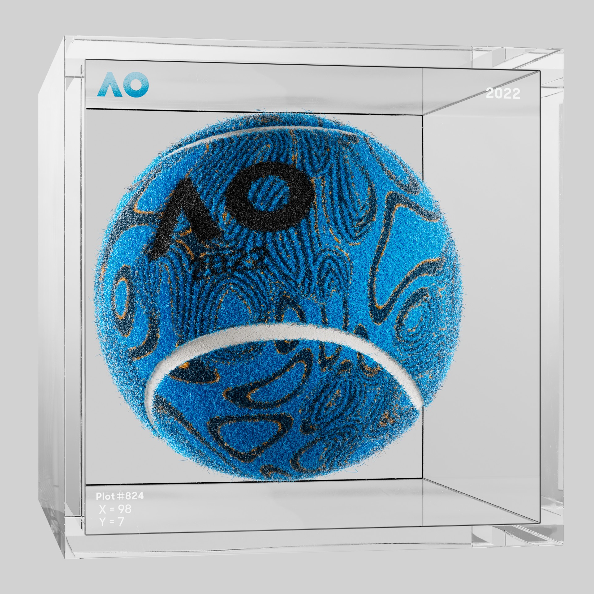 The Australian Open - The Australian Open Art Ball - AO Art Ball #3414 - NFT # 3414