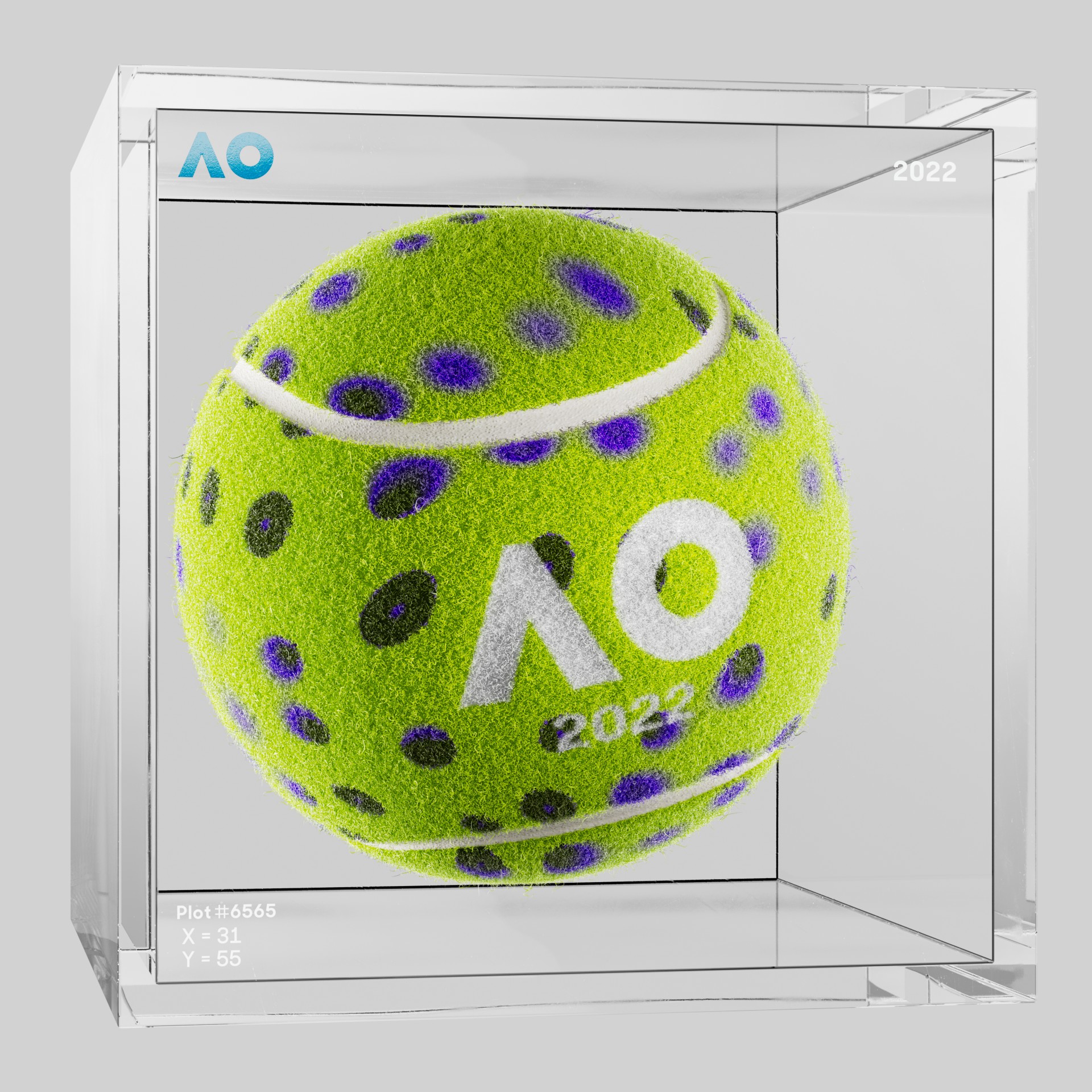 The Australian Open - The Australian Open Art Ball - AO Art Ball #3415 - NFT # 3415
