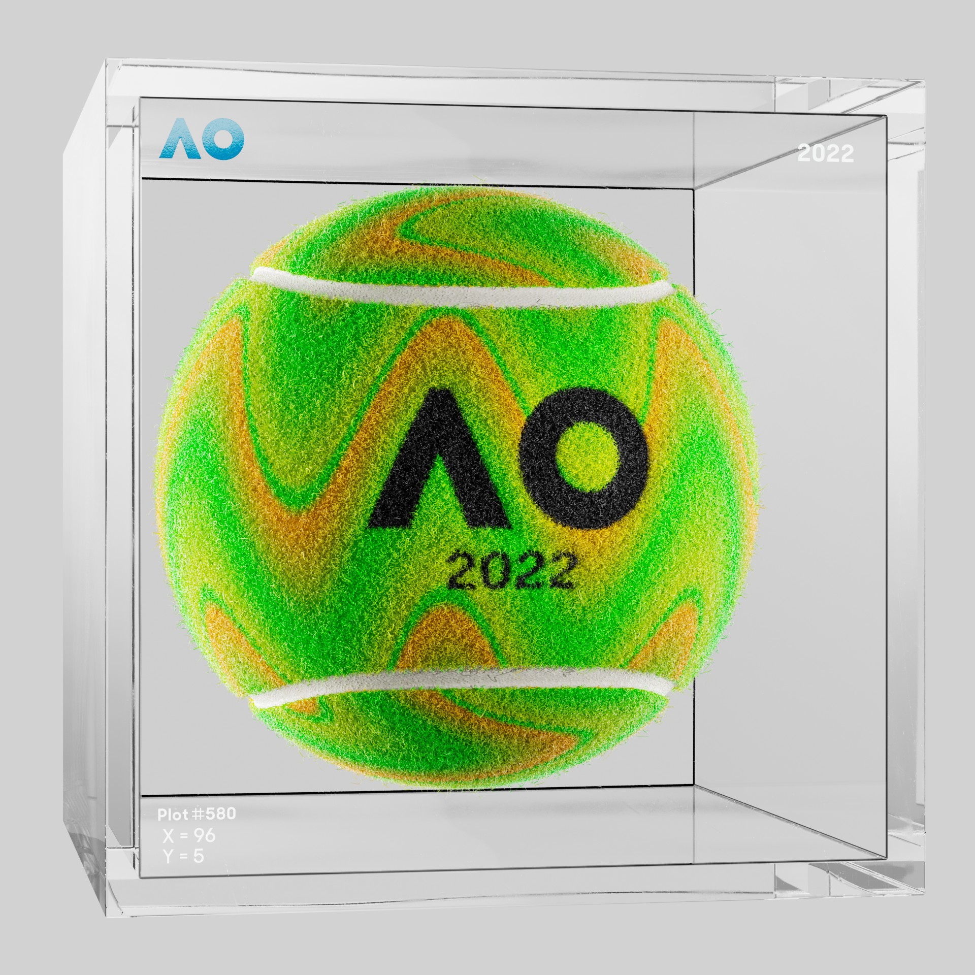 The Australian Open - The Australian Open Art Ball - AO Art Ball #3416 - NFT # 3416