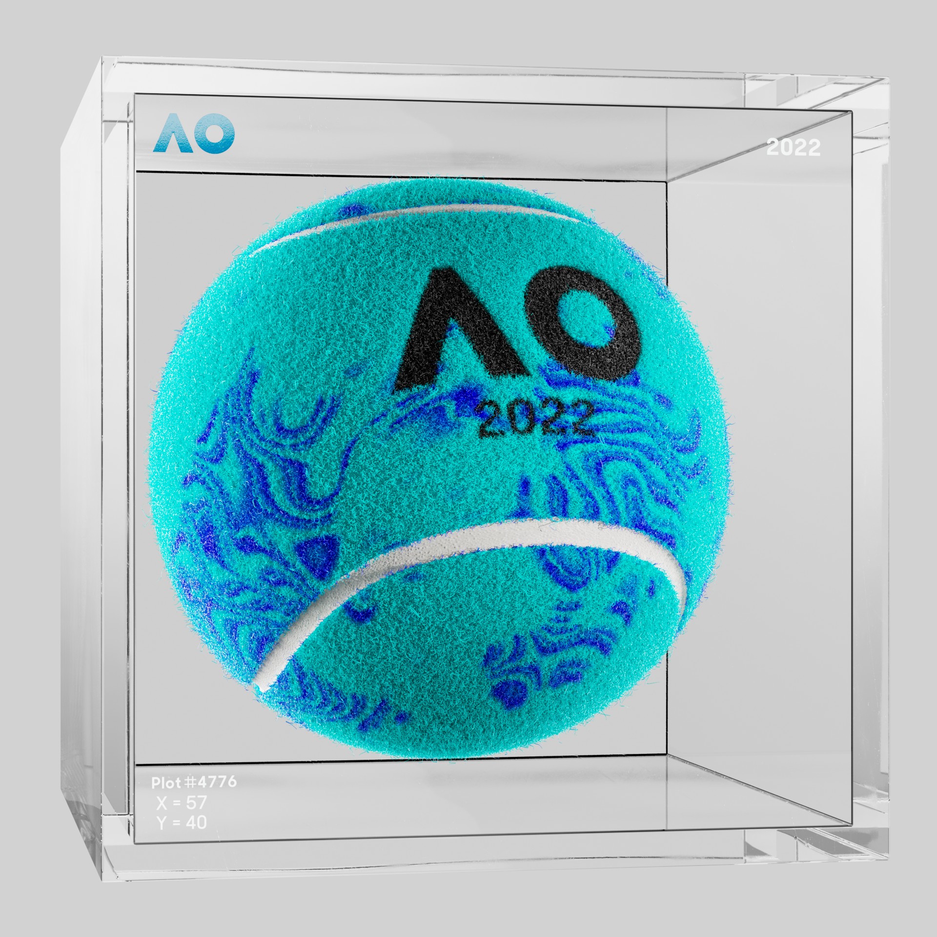 The Australian Open - The Australian Open Art Ball - AO Art Ball #3417 - NFT # 3417