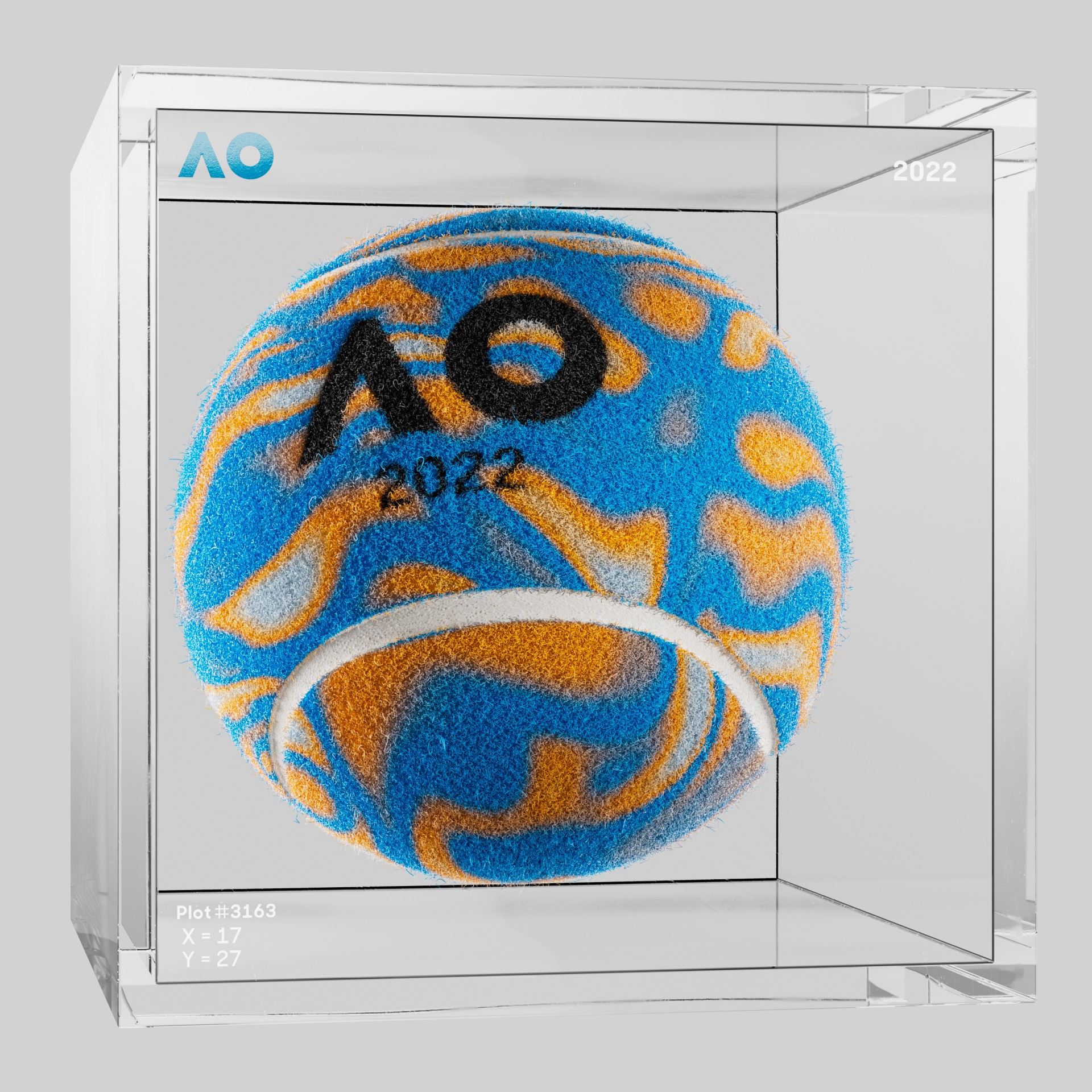 The Australian Open - The Australian Open Art Ball - AO Art Ball #3418 - NFT # 3418