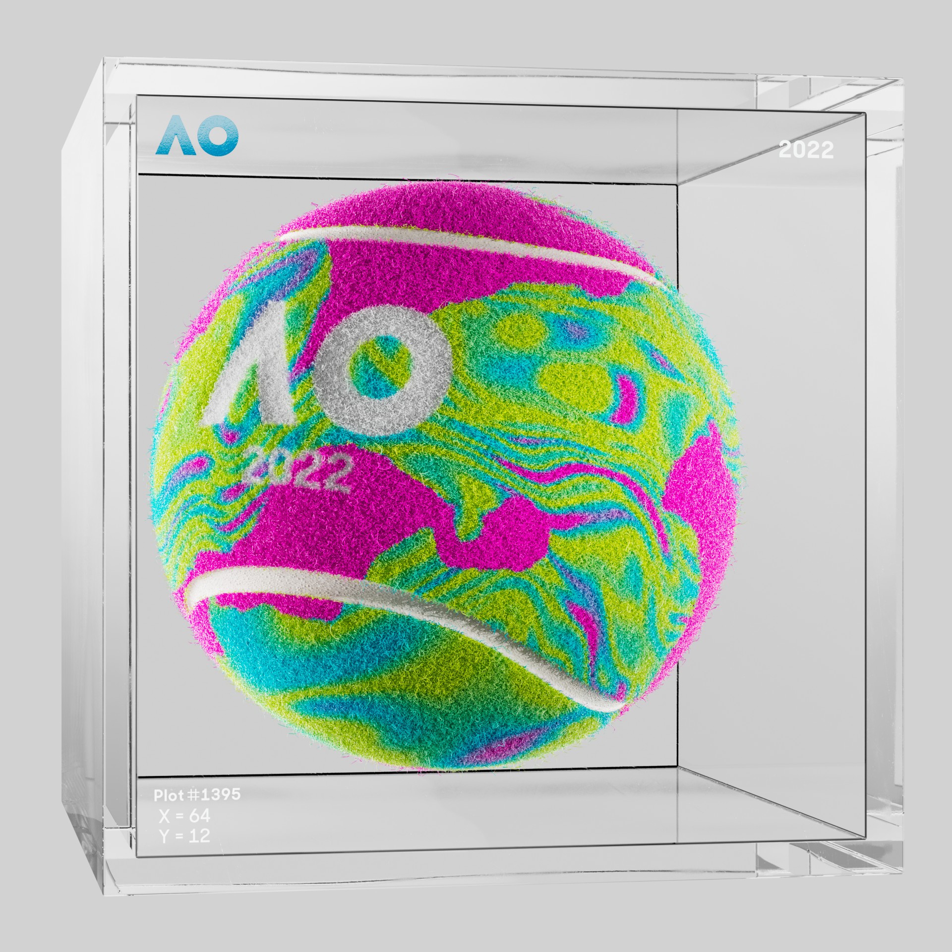 The Australian Open - The Australian Open Art Ball - AO Art Ball #3419 - NFT # 3419