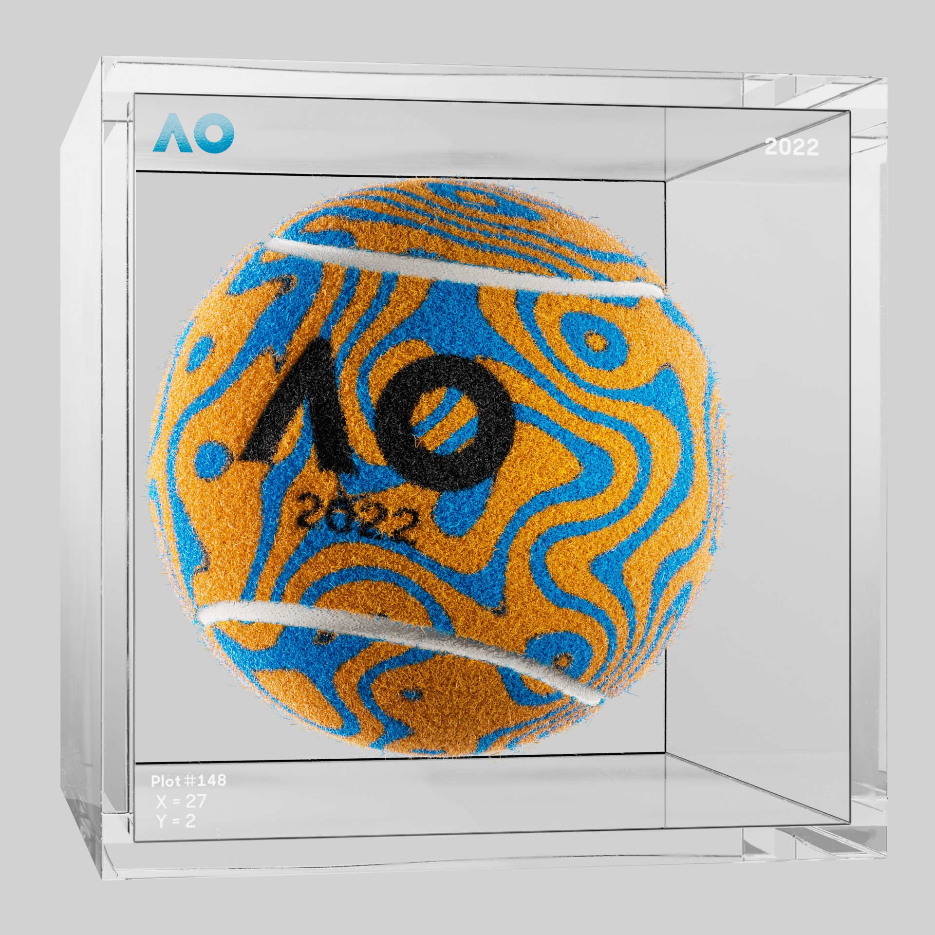The Australian Open - The Australian Open Art Ball - AO Art Ball #342 - NFT # 342