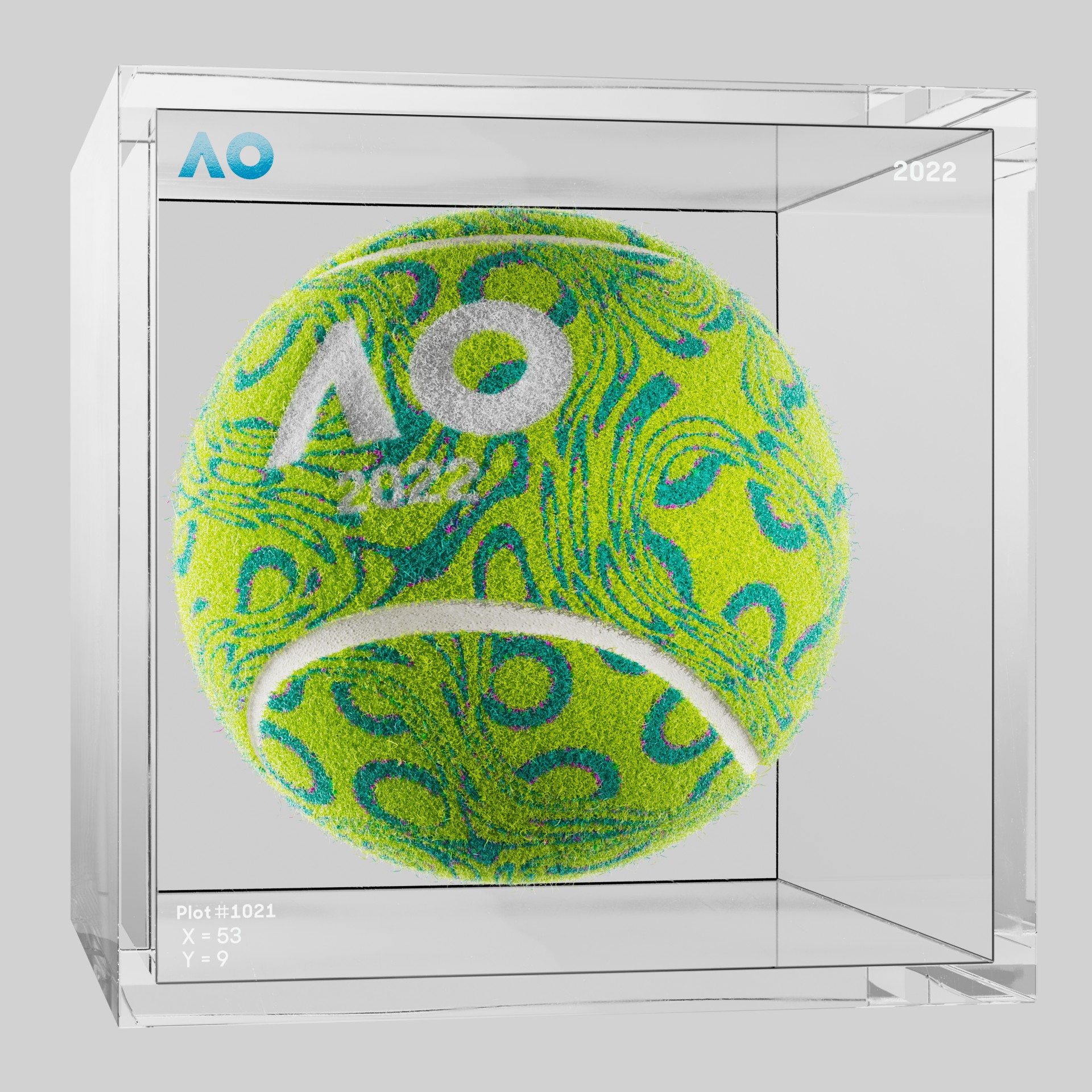The Australian Open - The Australian Open Art Ball - AO Art Ball #3424 - NFT # 3424