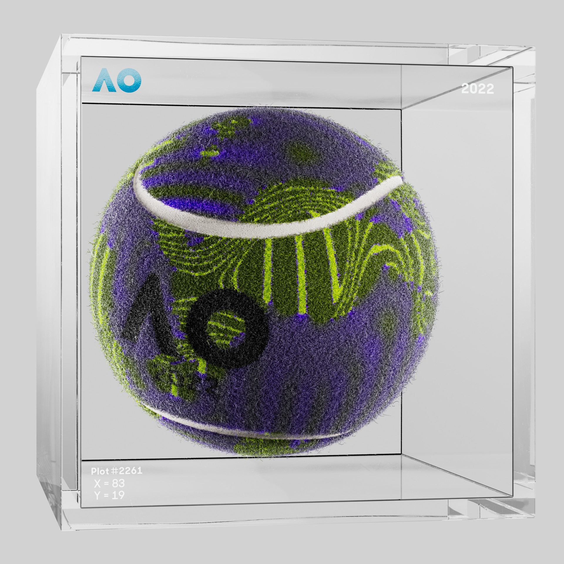 The Australian Open - The Australian Open Art Ball - AO Art Ball #3425 - NFT # 3425