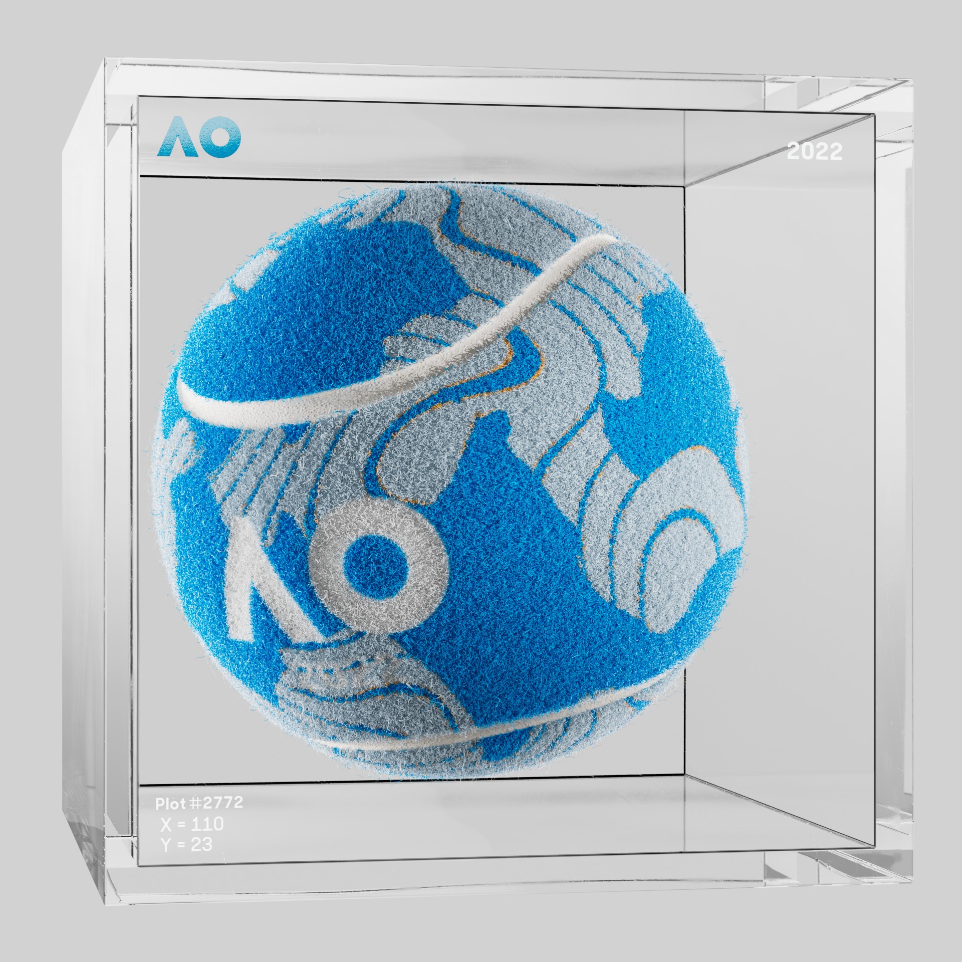 The Australian Open - The Australian Open Art Ball - AO Art Ball #3426 - NFT # 3426