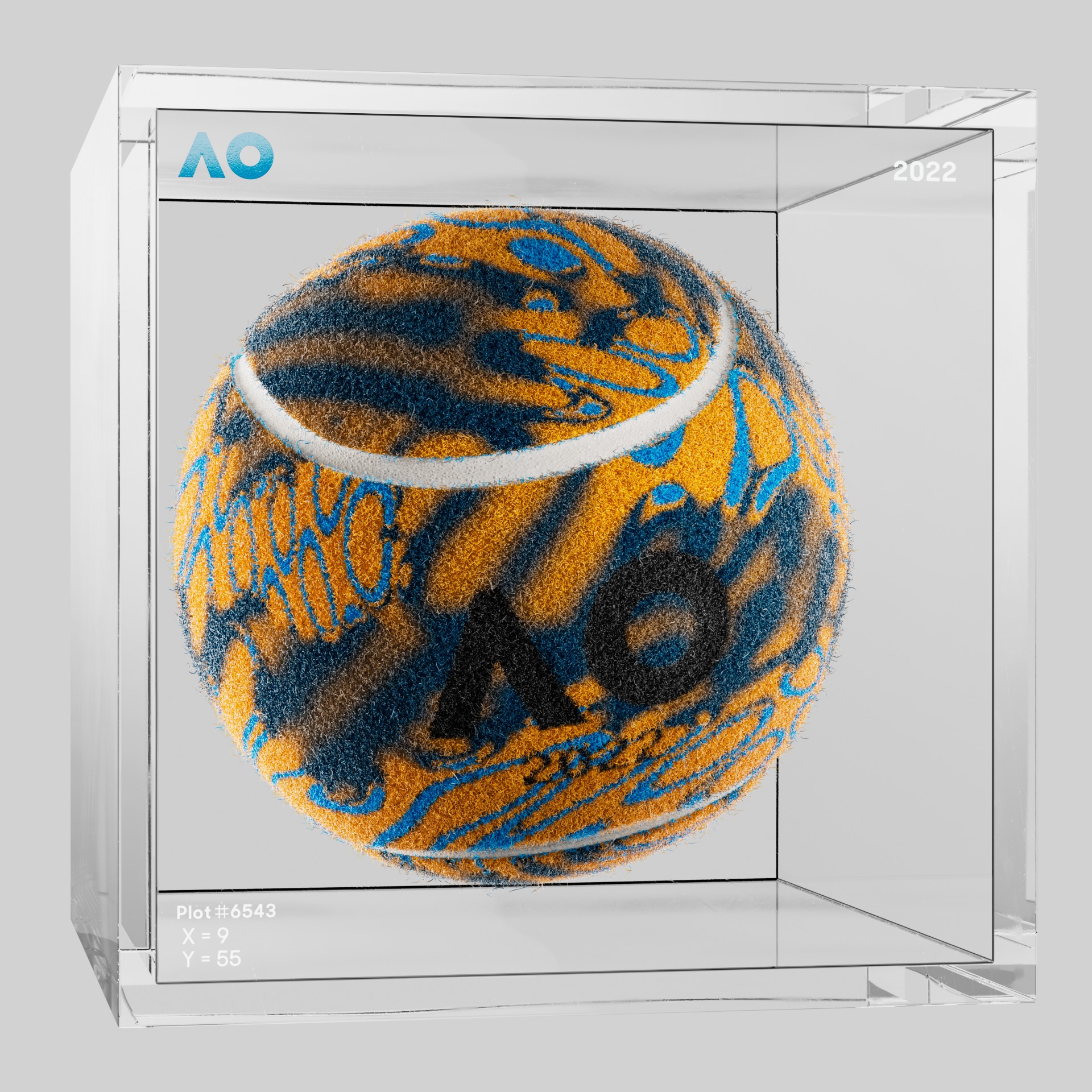 The Australian Open - The Australian Open Art Ball - AO Art Ball #3428 - NFT # 3428