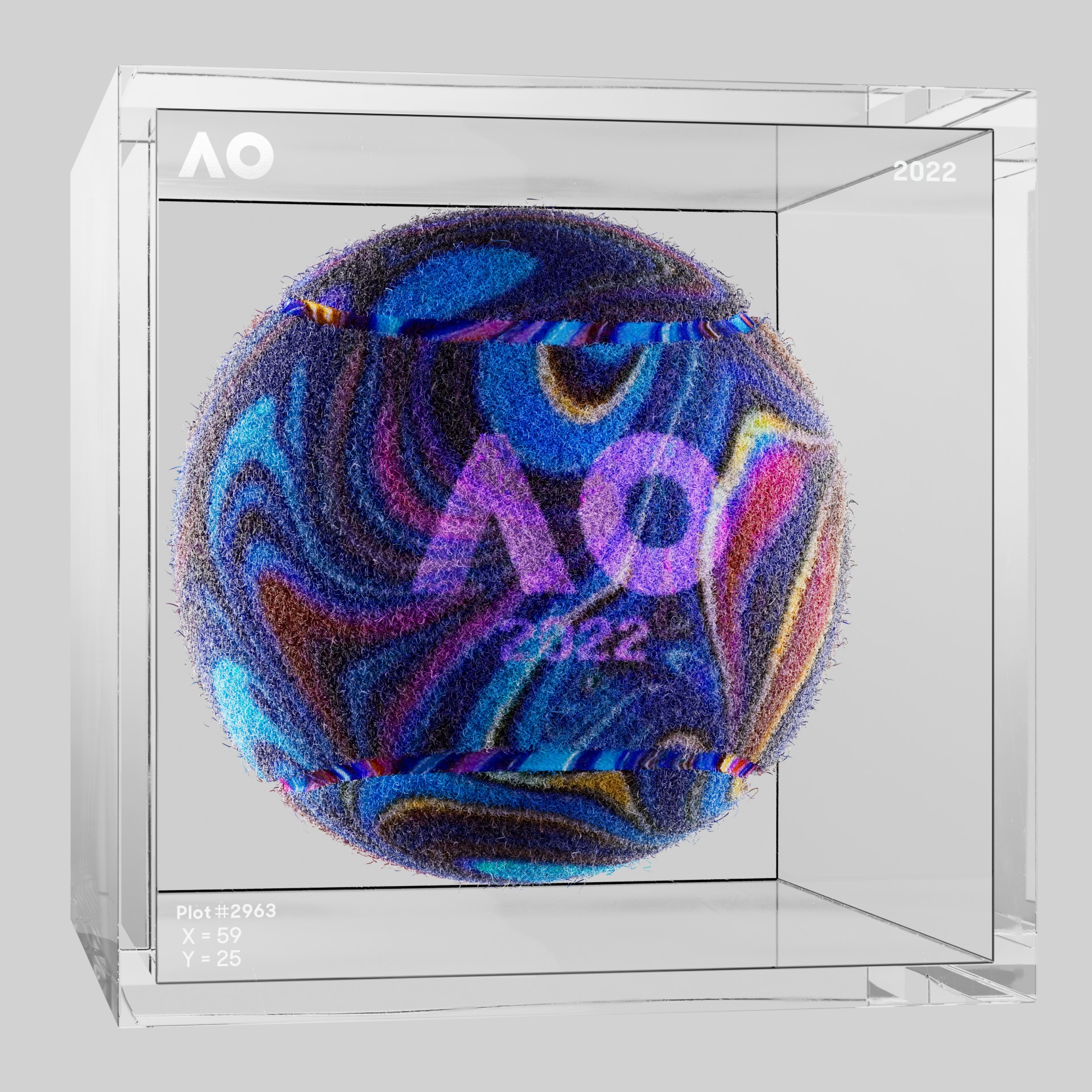 The Australian Open - The Australian Open Art Ball - AO Art Ball #343 - NFT # 343