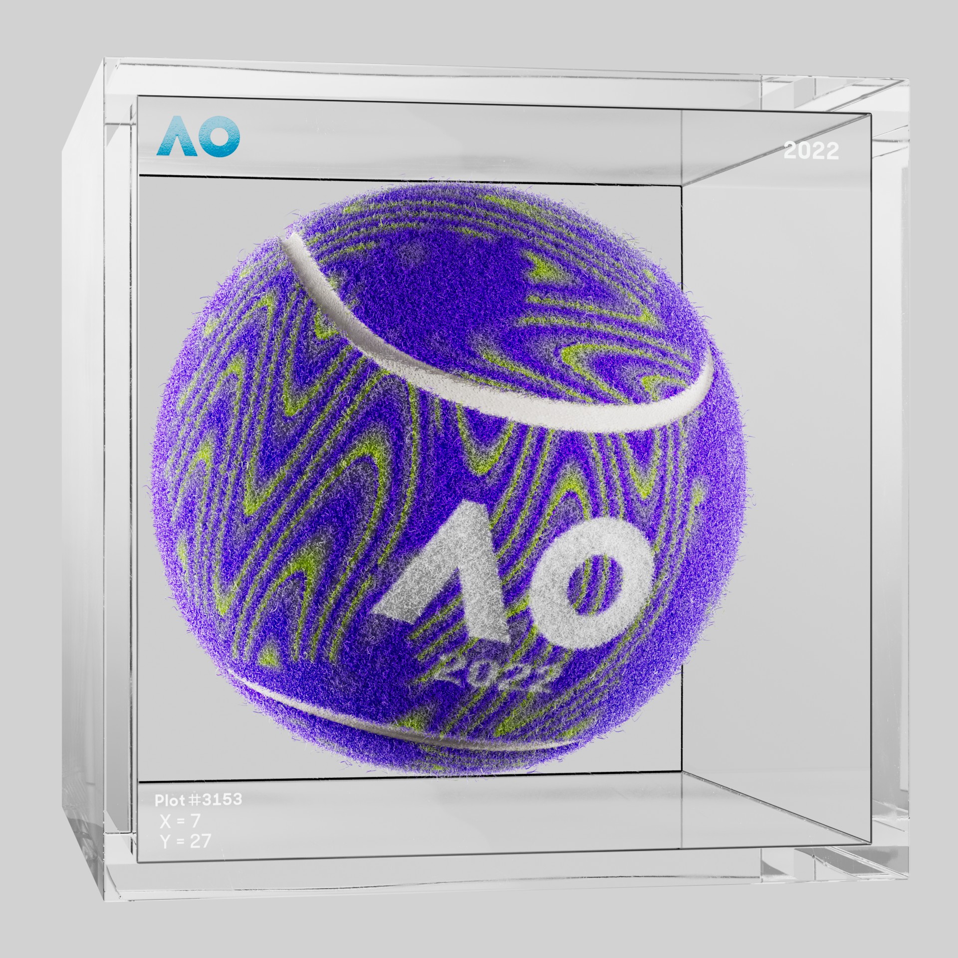 The Australian Open - The Australian Open Art Ball - AO Art Ball #3431 - NFT # 3431