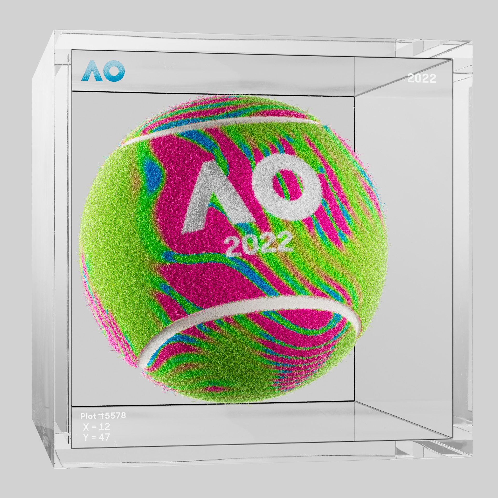 The Australian Open - The Australian Open Art Ball - AO Art Ball #3433 - NFT # 3433
