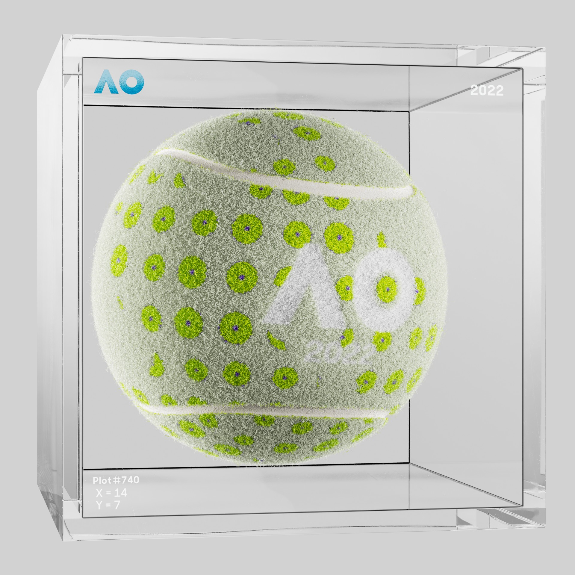 The Australian Open - The Australian Open Art Ball - AO Art Ball #3436 - NFT # 3436