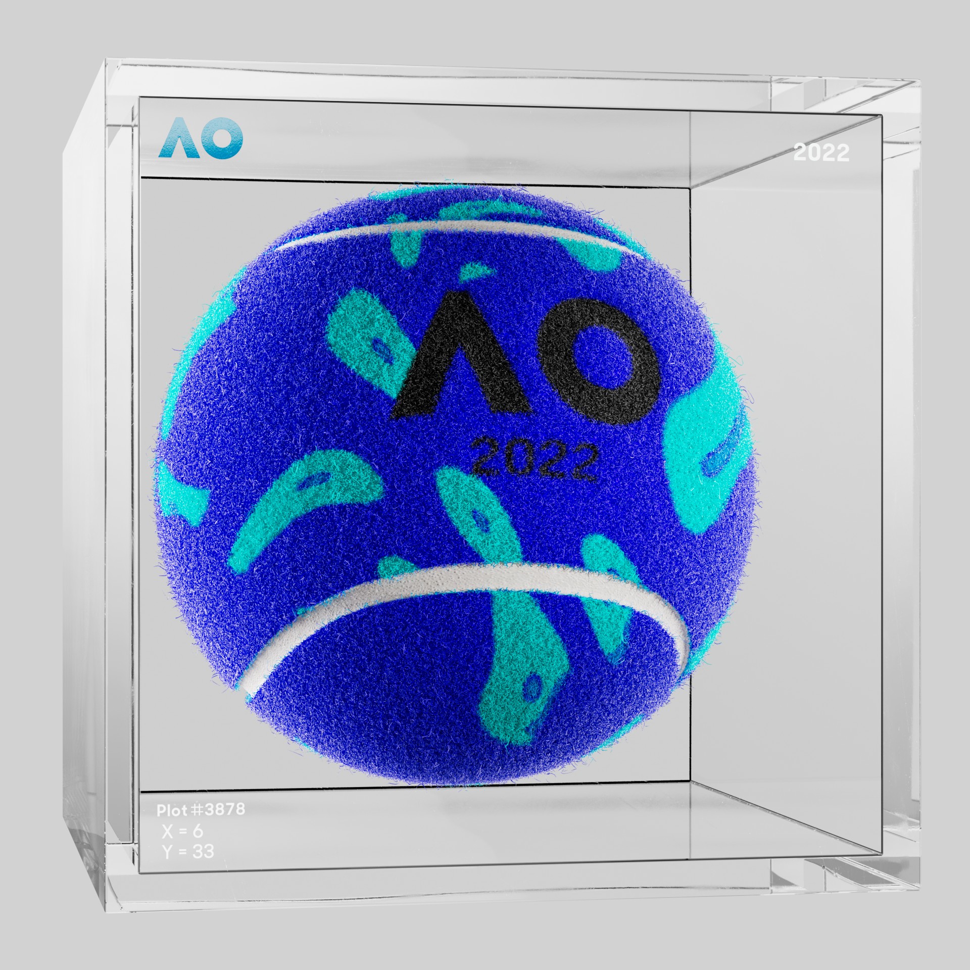The Australian Open - The Australian Open Art Ball - AO Art Ball #3437 - NFT # 3437