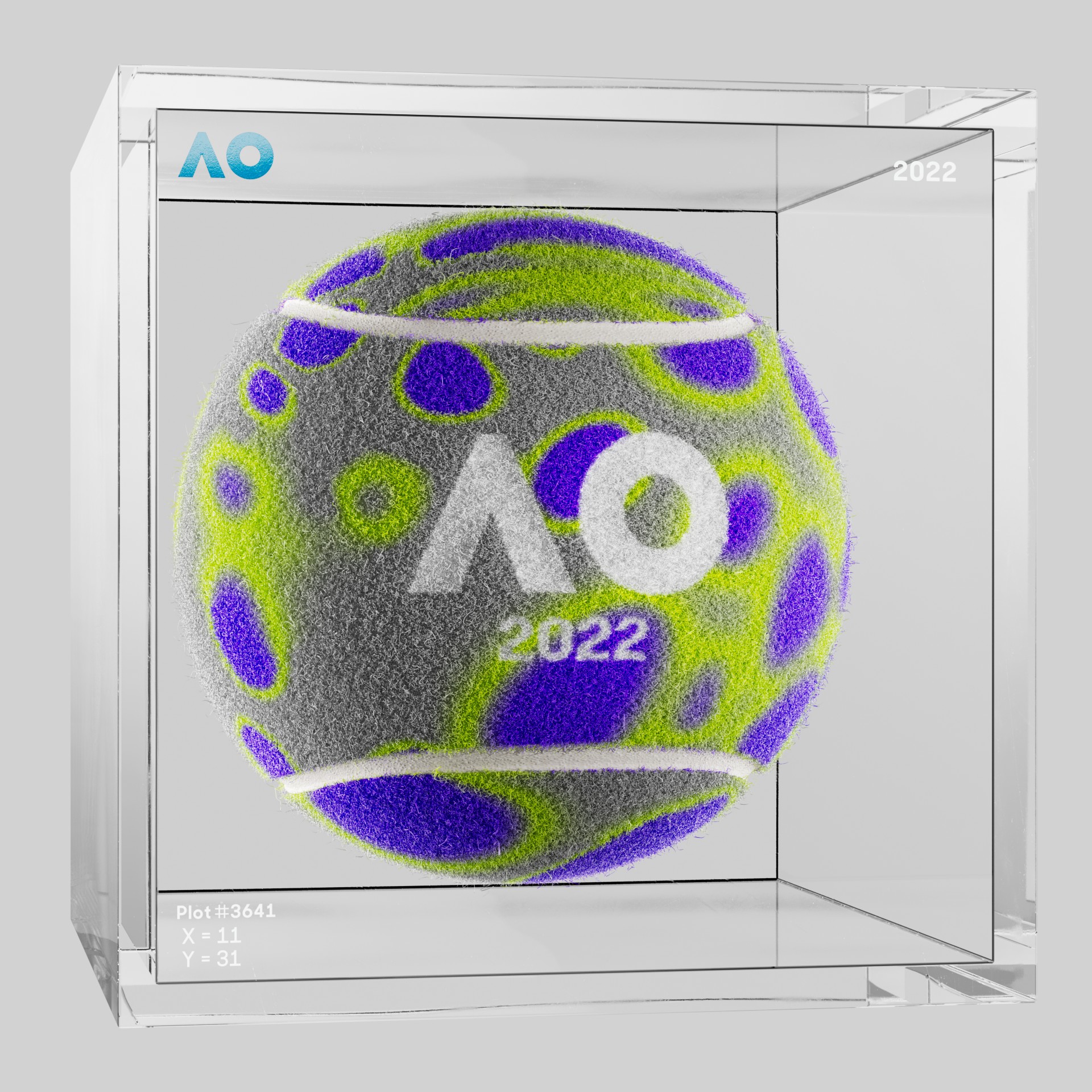 The Australian Open - The Australian Open Art Ball - AO Art Ball #345 - NFT # 345