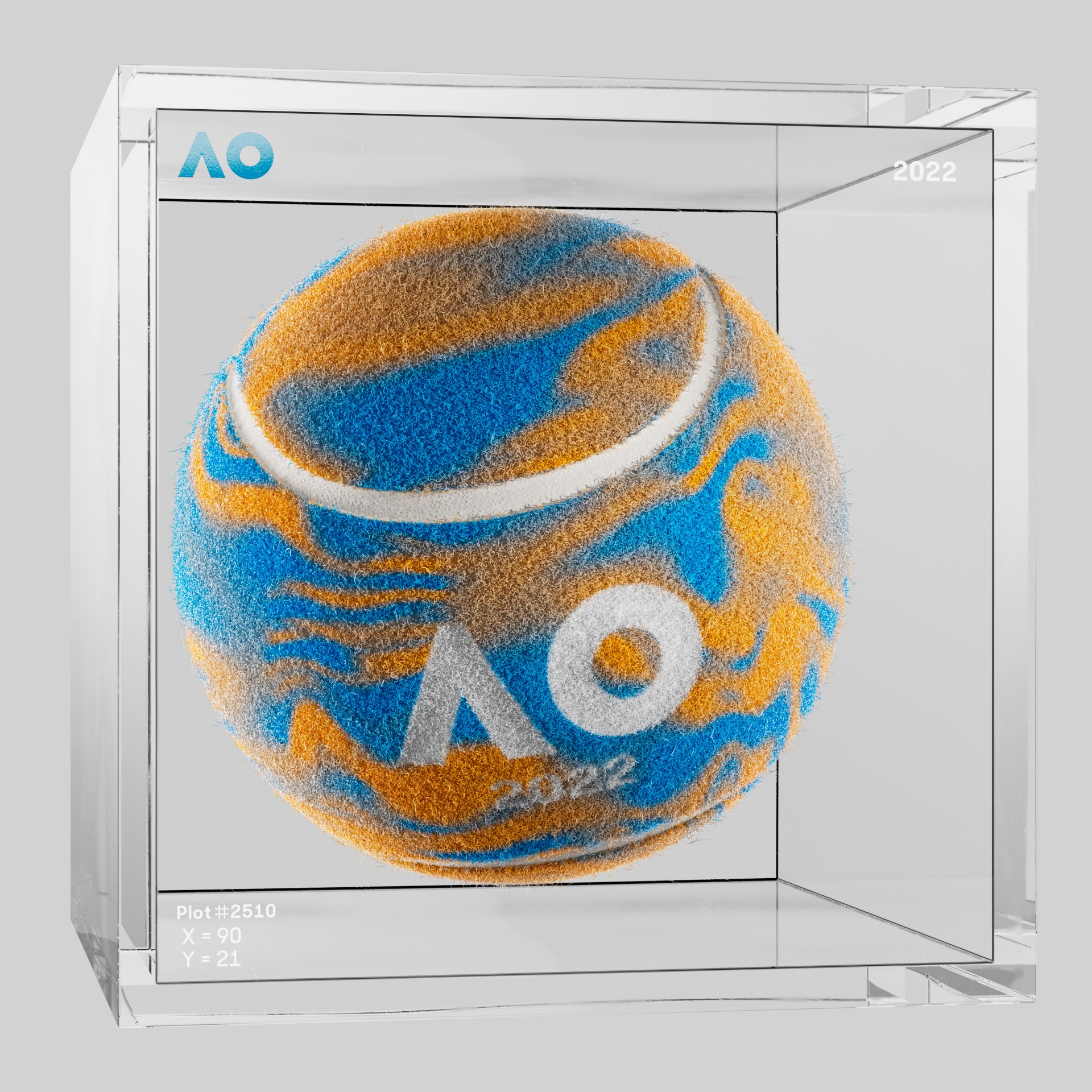 The Australian Open - The Australian Open Art Ball - AO Art Ball #3457 - NFT # 3457