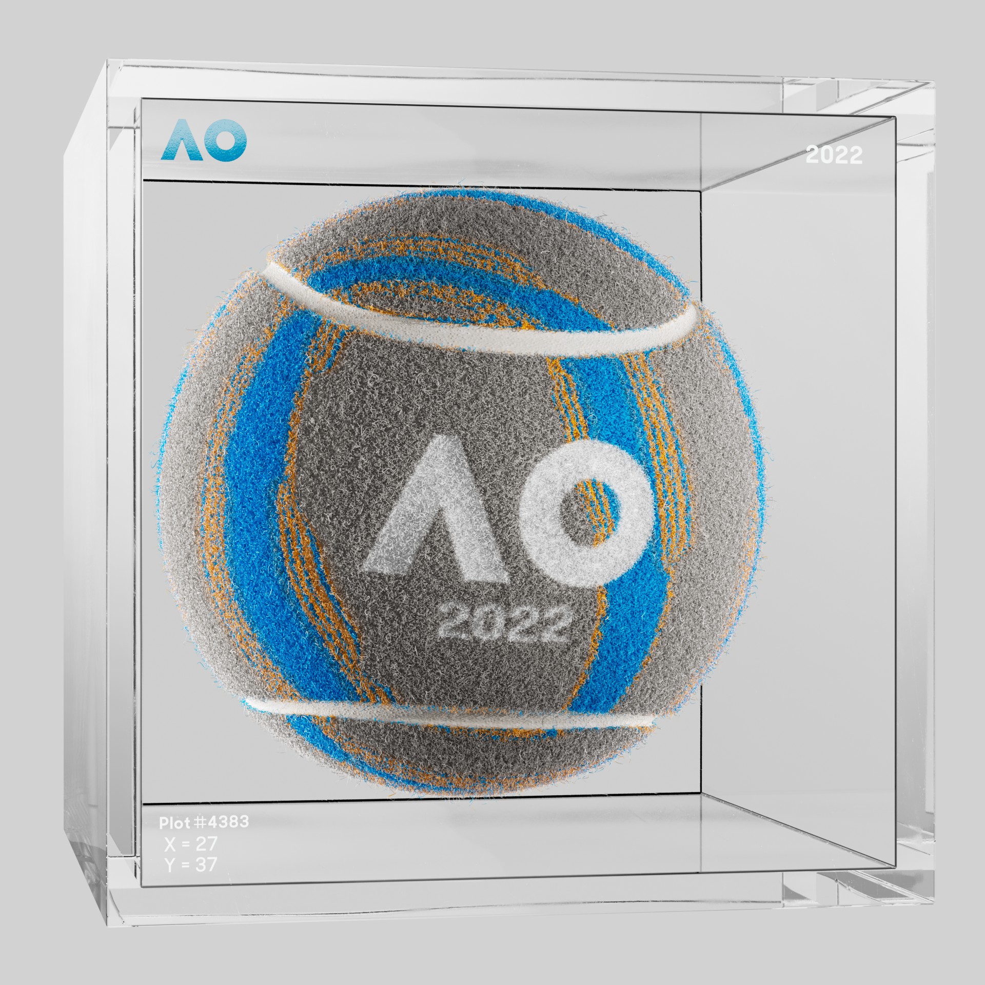 The Australian Open - The Australian Open Art Ball - AO Art Ball #3460 - NFT # 3460