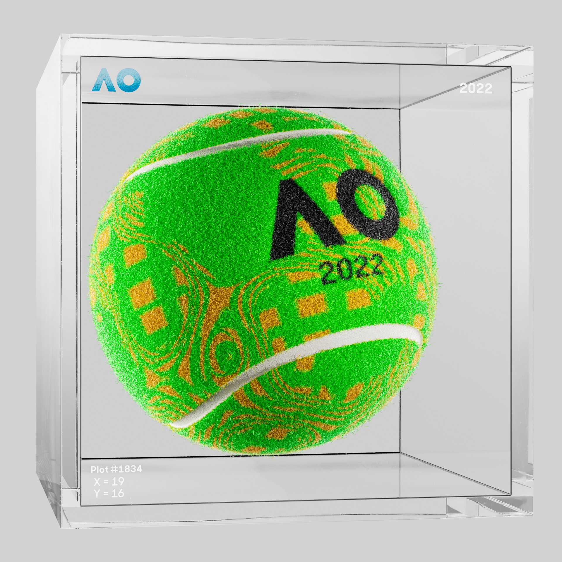 The Australian Open - The Australian Open Art Ball - AO Art Ball #3461 - NFT # 3461