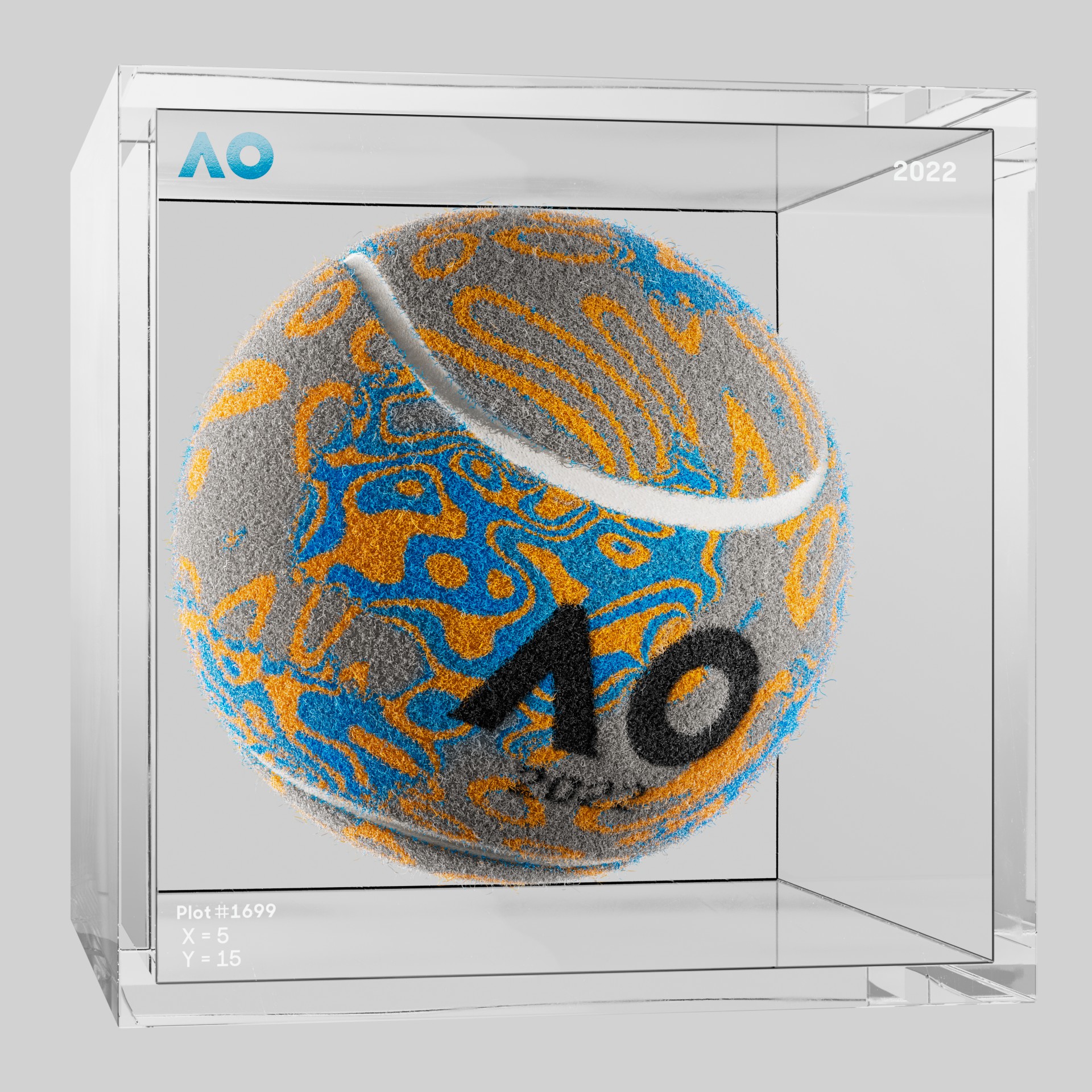 The Australian Open - The Australian Open Art Ball - AO Art Ball #3464 - NFT # 3464