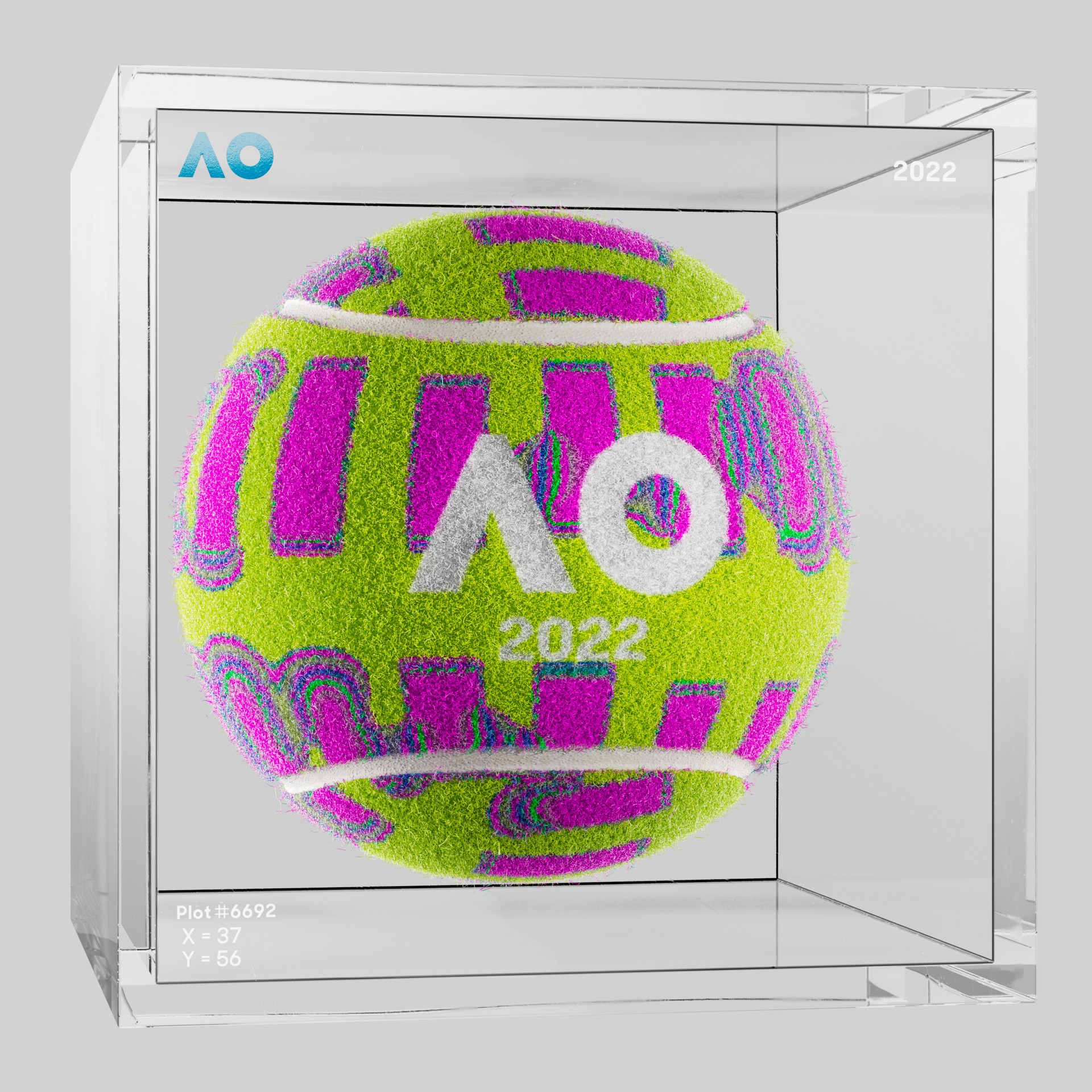 The Australian Open - The Australian Open Art Ball - AO Art Ball #3467 - NFT # 3467