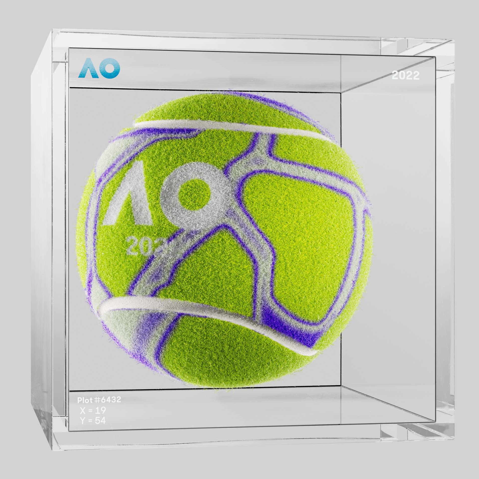 The Australian Open - The Australian Open Art Ball - AO Art Ball #347 - NFT # 347