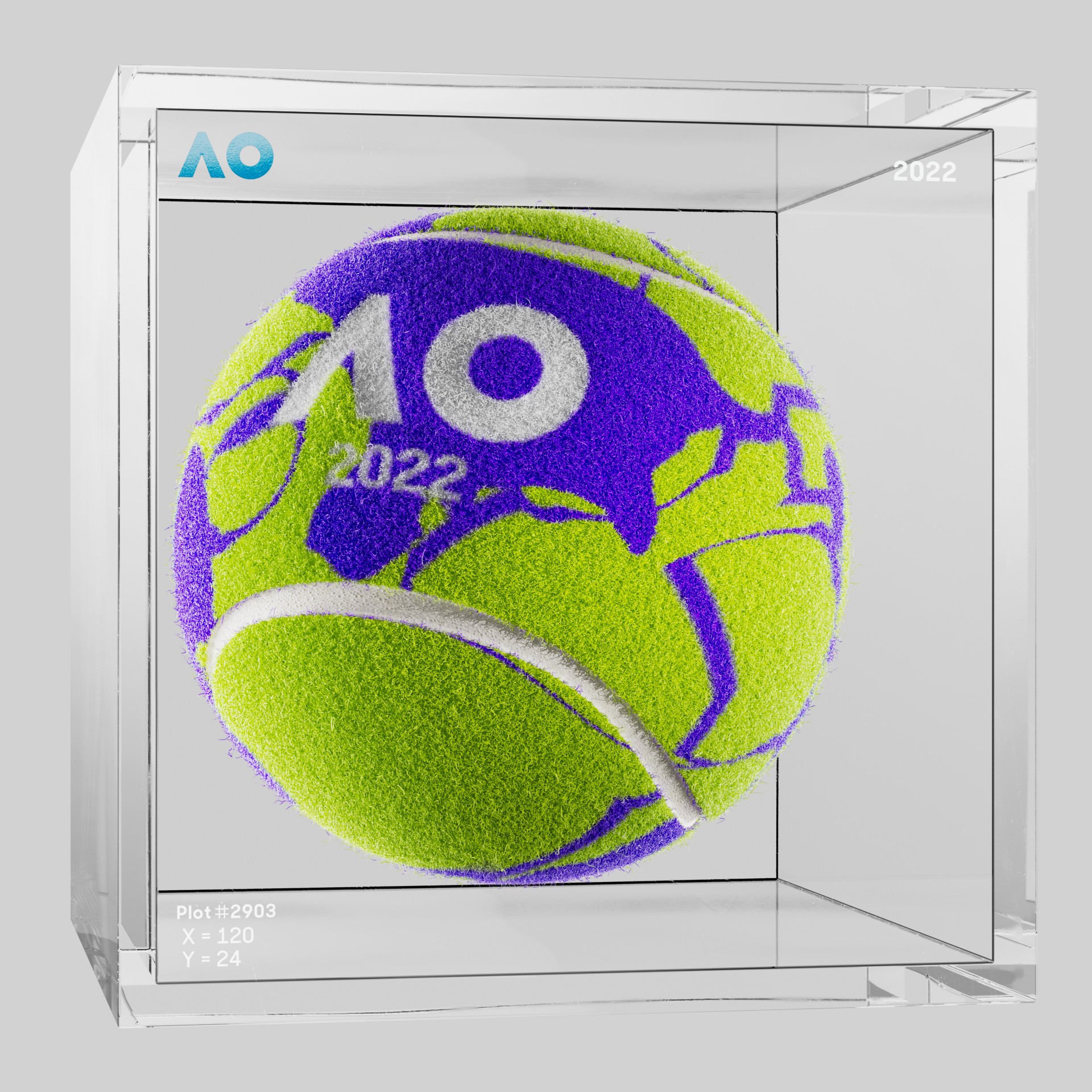 The Australian Open - The Australian Open Art Ball - AO Art Ball #3470 - NFT # 3470
