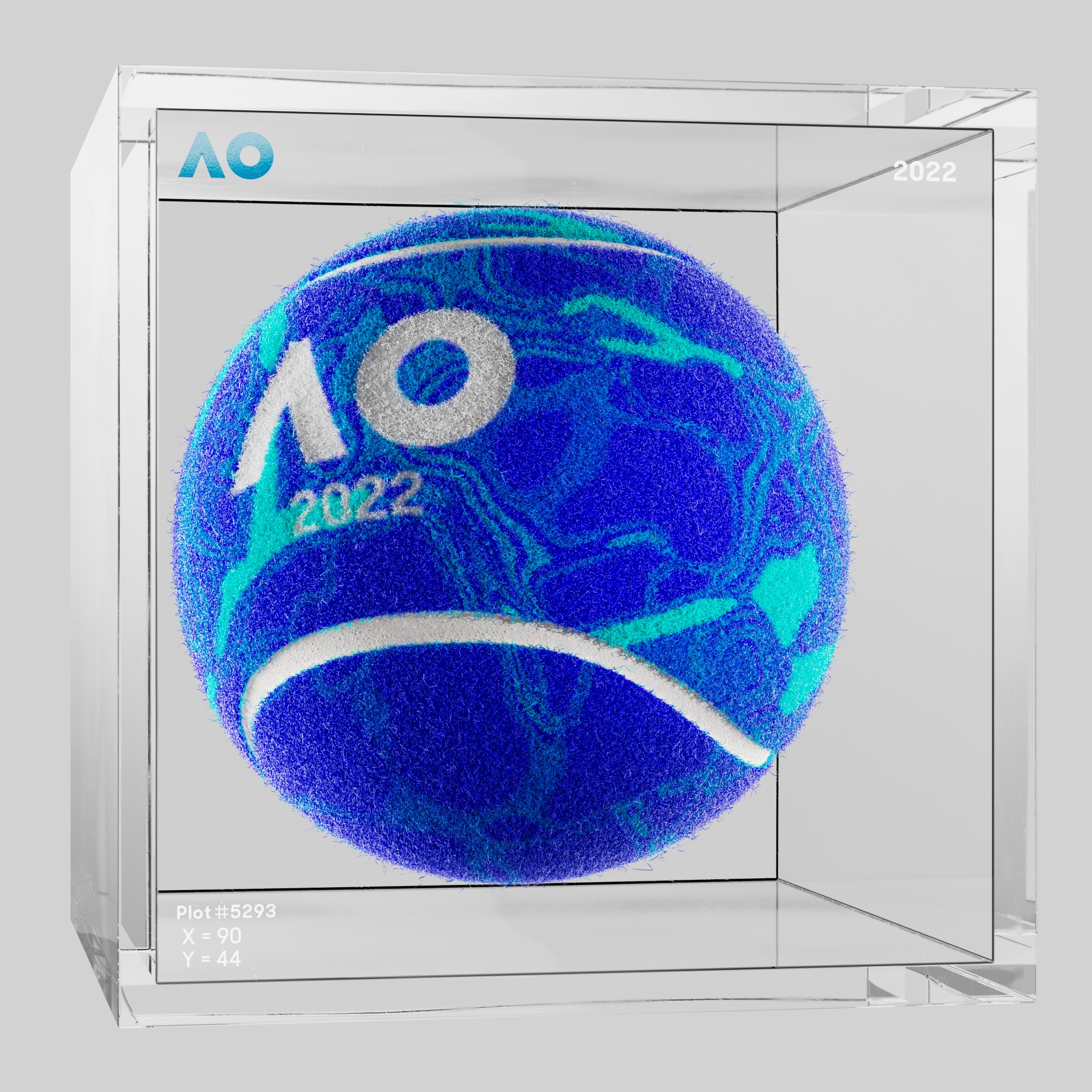 The Australian Open - The Australian Open Art Ball - AO Art Ball #3471 - NFT # 3471