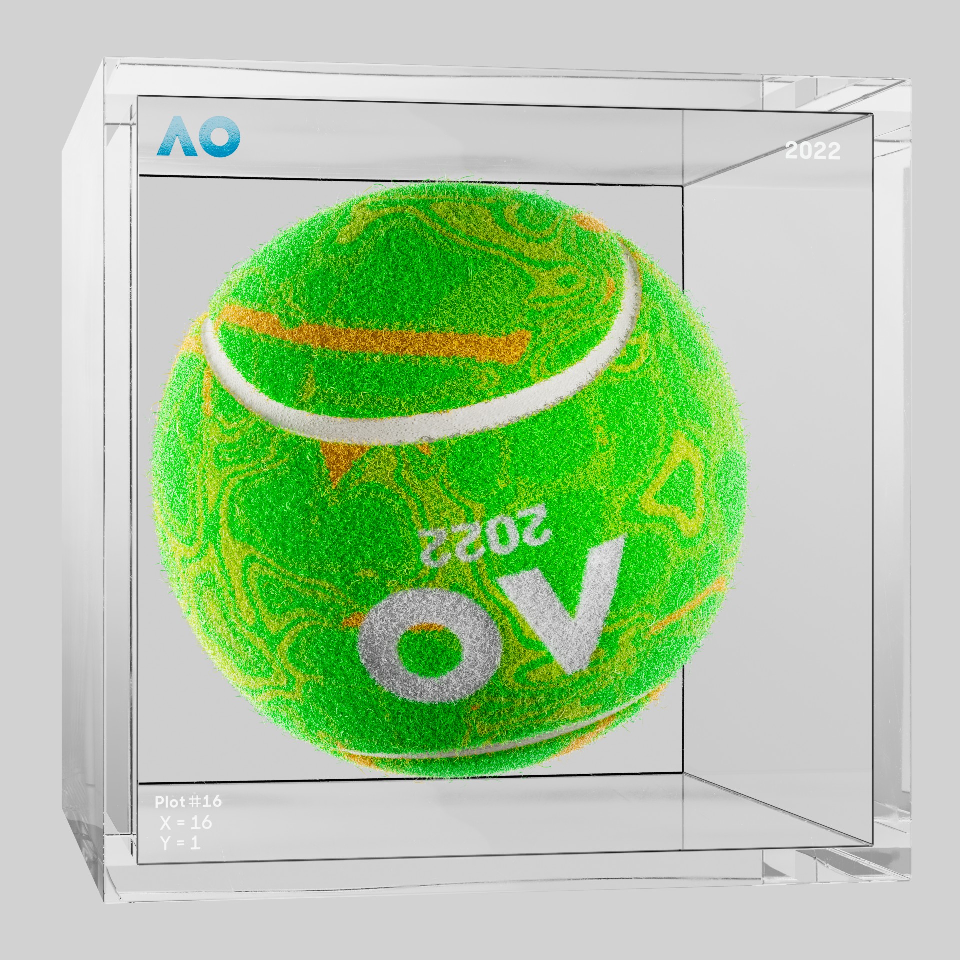 The Australian Open - The Australian Open Art Ball - AO Art Ball #3472 - NFT # 3472