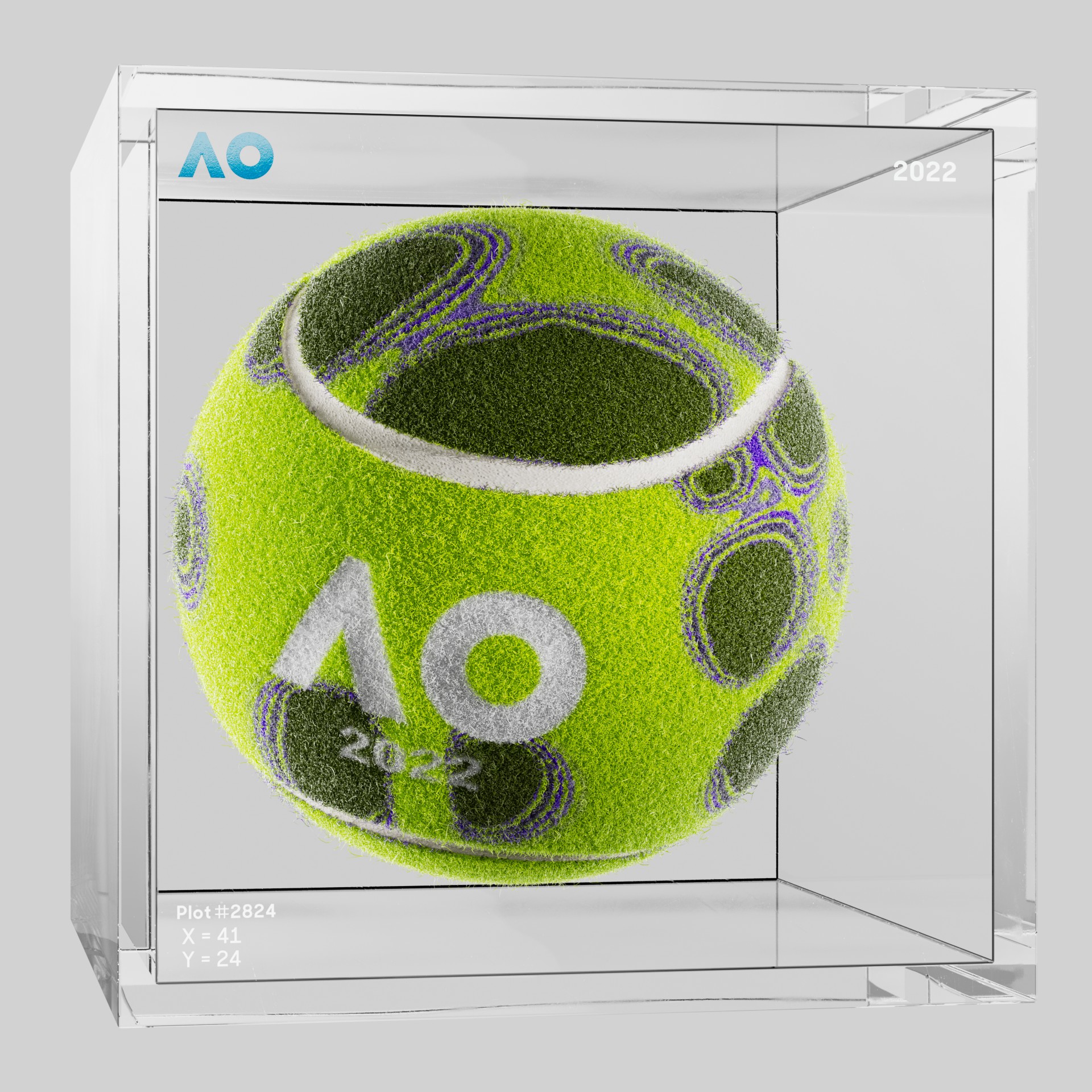 The Australian Open - The Australian Open Art Ball - AO Art Ball #3473 - NFT # 3473