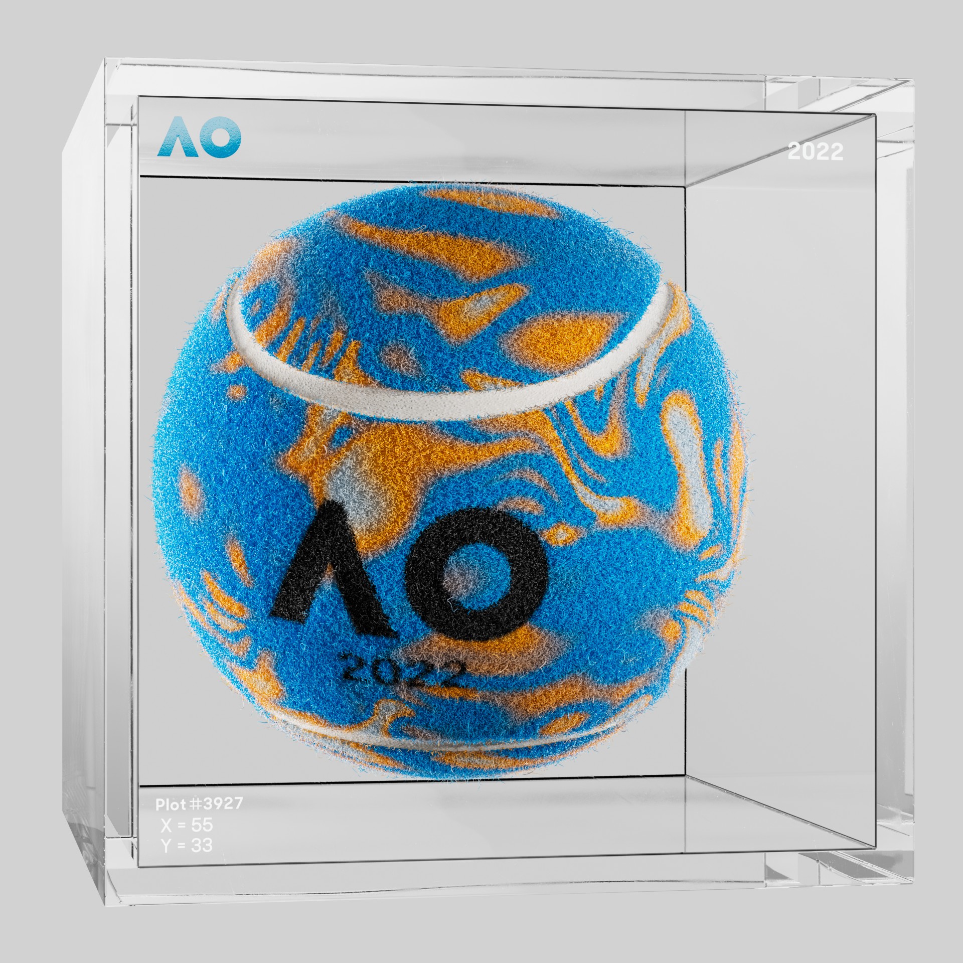 The Australian Open - The Australian Open Art Ball - AO Art Ball #3474 - NFT # 3474