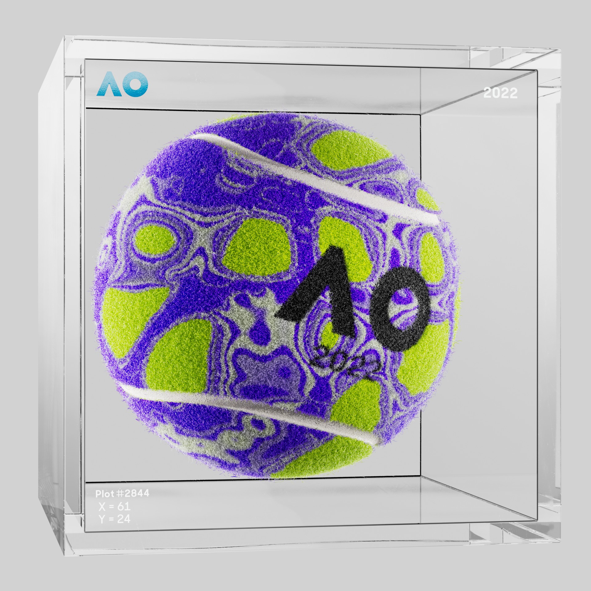 The Australian Open - The Australian Open Art Ball - AO Art Ball #3475 - NFT # 3475
