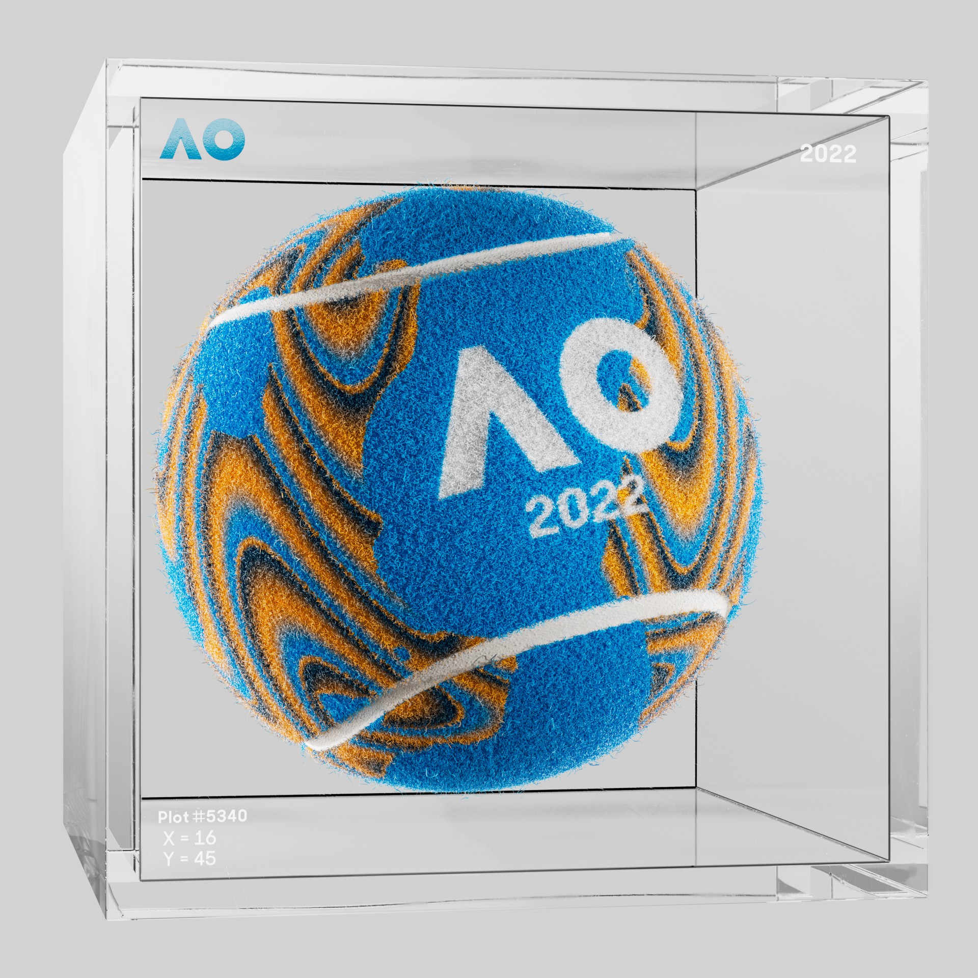 The Australian Open - The Australian Open Art Ball - AO Art Ball #3479 - NFT # 3479