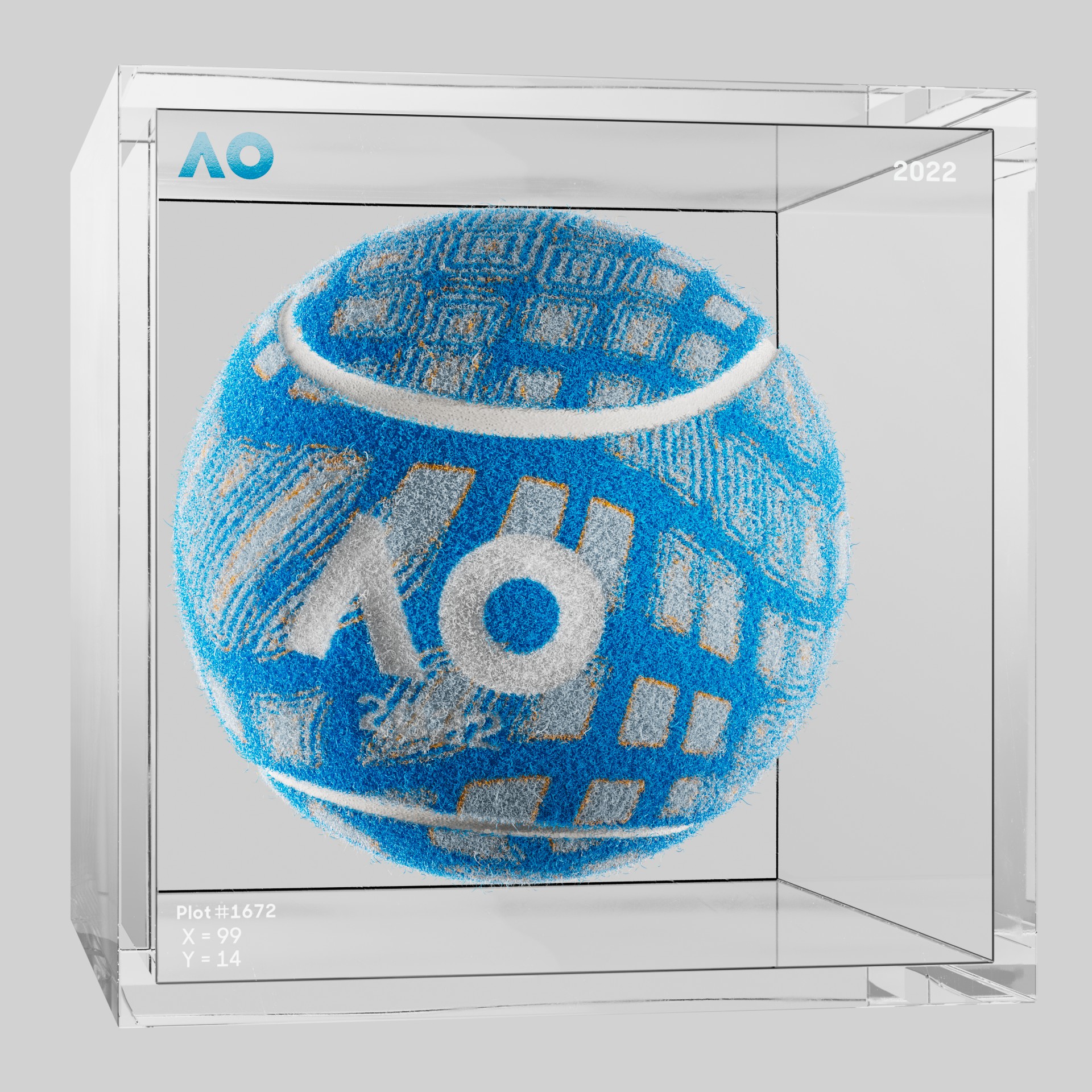 The Australian Open - The Australian Open Art Ball - AO Art Ball #3481 - NFT # 3481