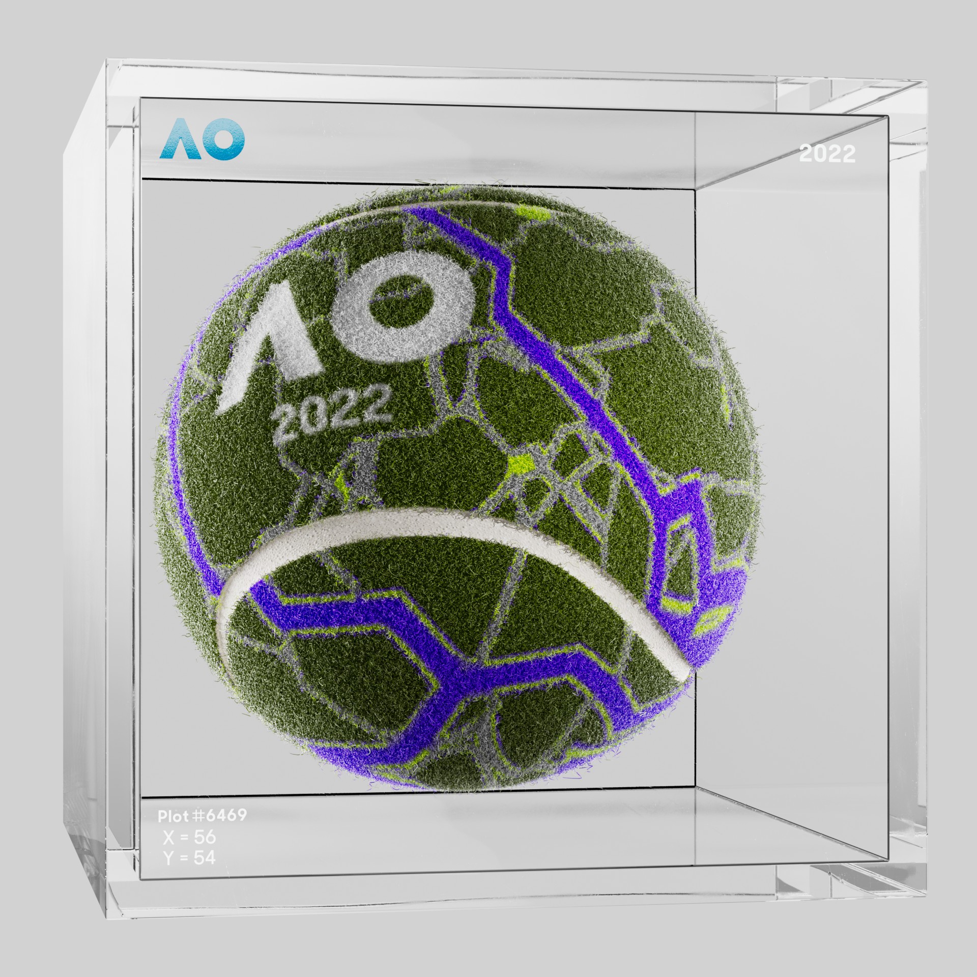 The Australian Open - The Australian Open Art Ball - AO Art Ball #3488 - NFT # 3488