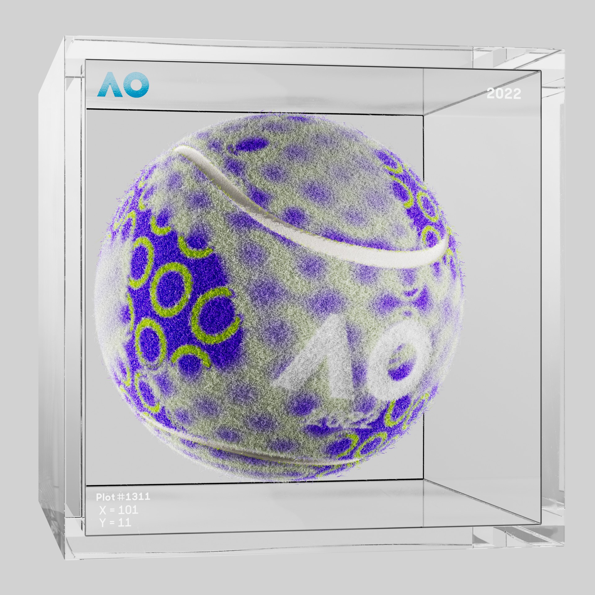 The Australian Open - The Australian Open Art Ball - AO Art Ball #3494 - NFT # 3494