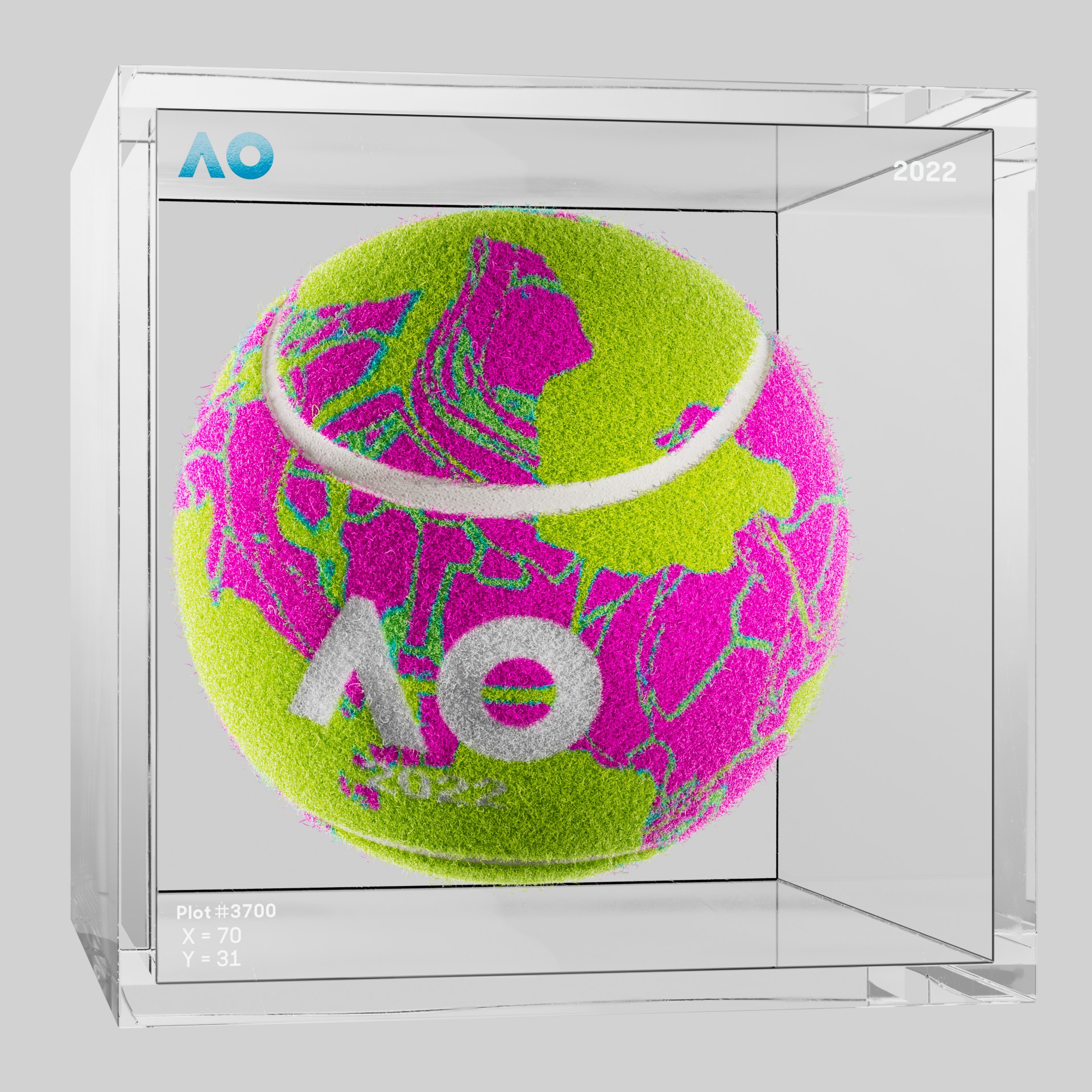 The Australian Open - The Australian Open Art Ball - AO Art Ball #350 - NFT # 350