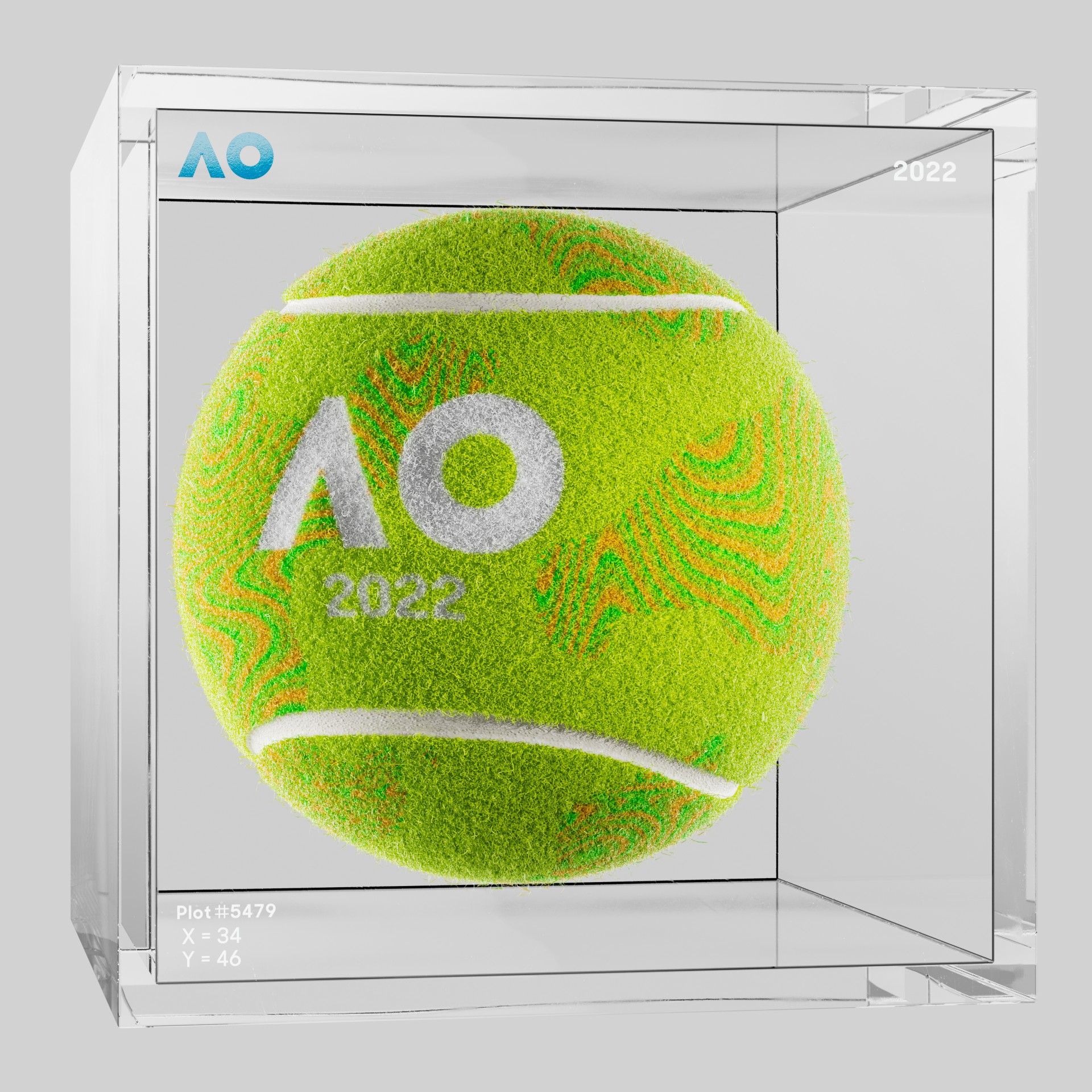 The Australian Open - The Australian Open Art Ball - AO Art Ball #3503 - NFT # 3503