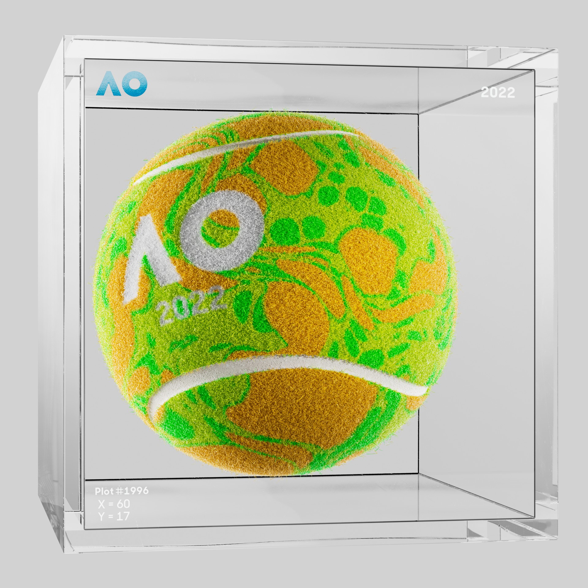 The Australian Open - The Australian Open Art Ball - AO Art Ball #3517 - NFT # 3517